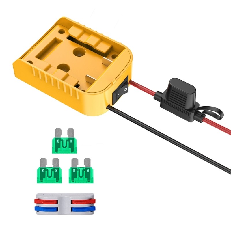 18/20V Power Wheel Adapter Battery Cable with Fuses Switches Converters Power Wh