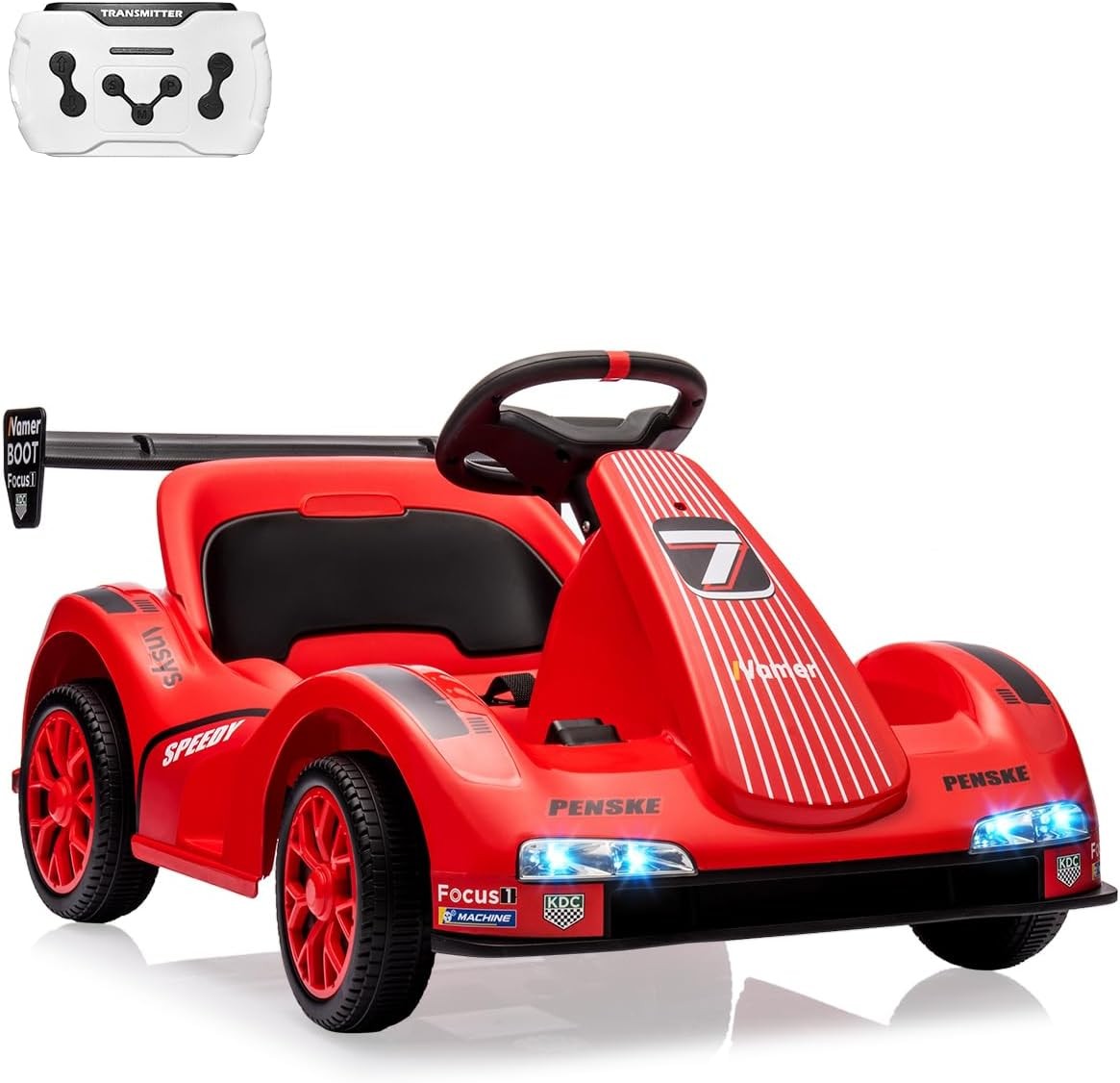 6v Electric Racer Go Kart for Kids 2.4g Remote Control 3 to 7 years