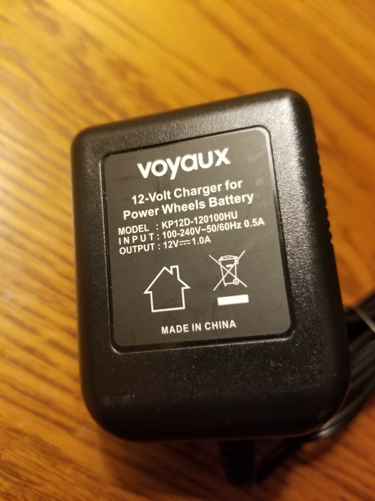 Power Wheels Charger By Voyaux For Orange Top, Grey And SafeAMP 12V Batteries