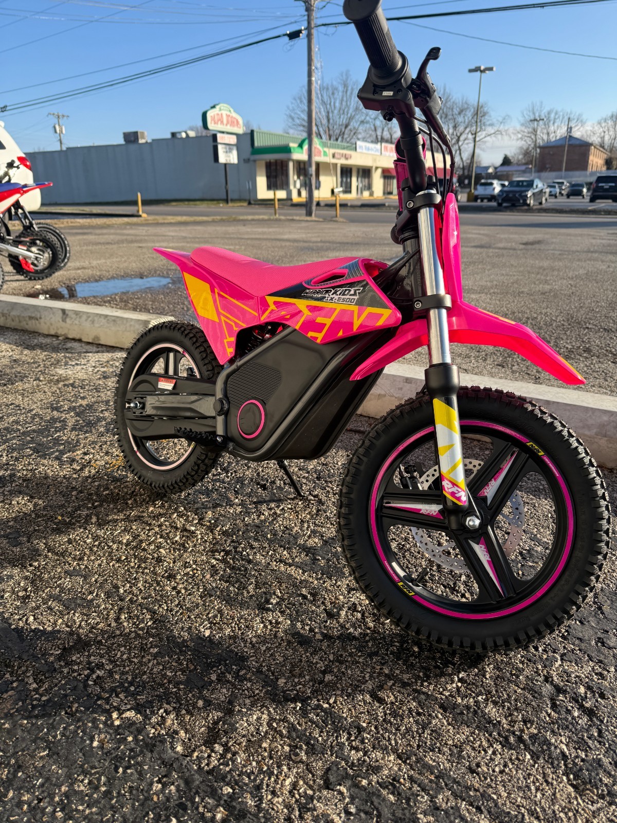 RFN Warrior Dirt Bike Kids Electric Off-Road Motorcycle PINK SX E-500 700WATT