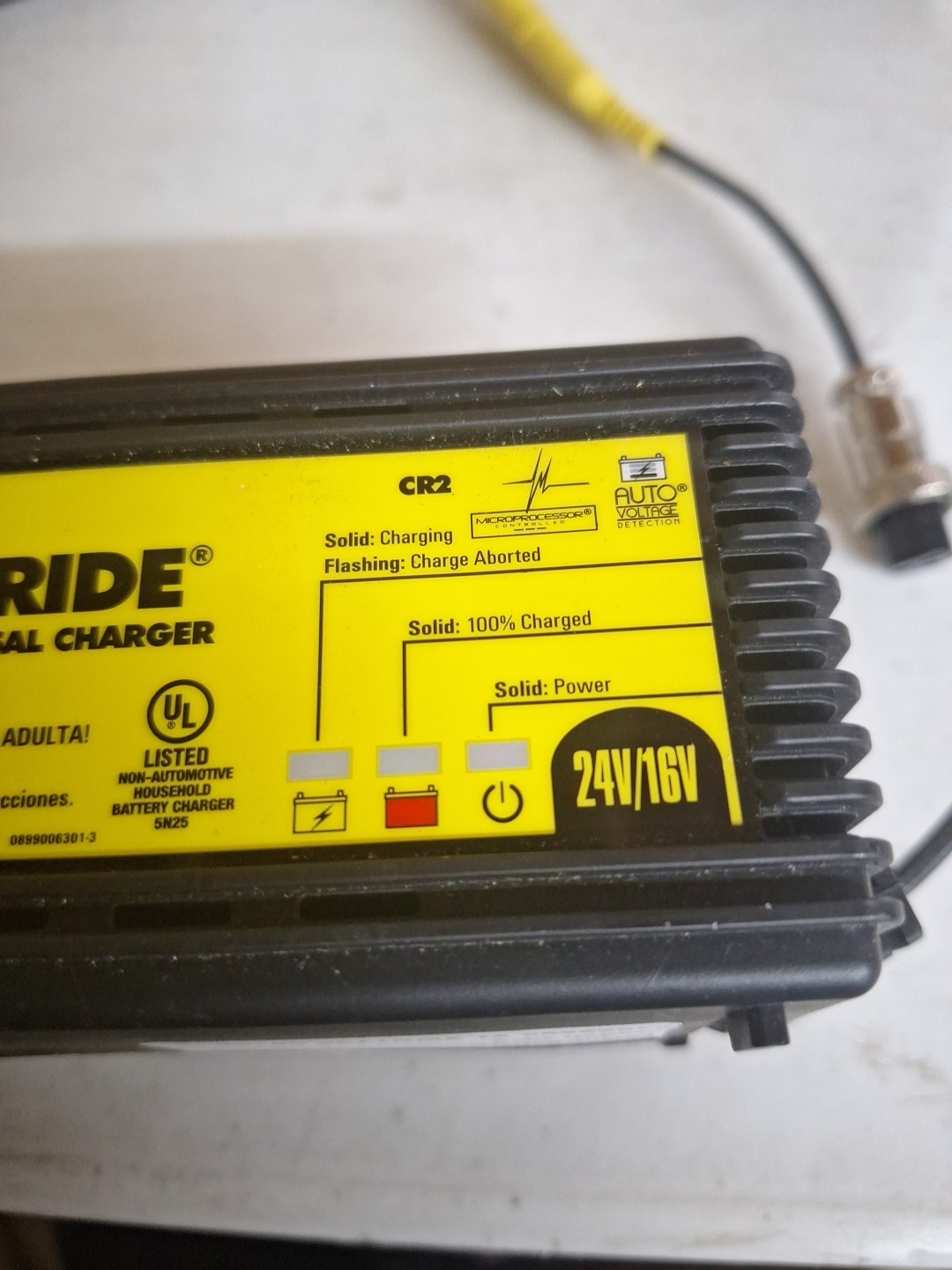 Schumacher CR2 Charge N Ride On Toy 1.5A 24/16V volt universal battery charger