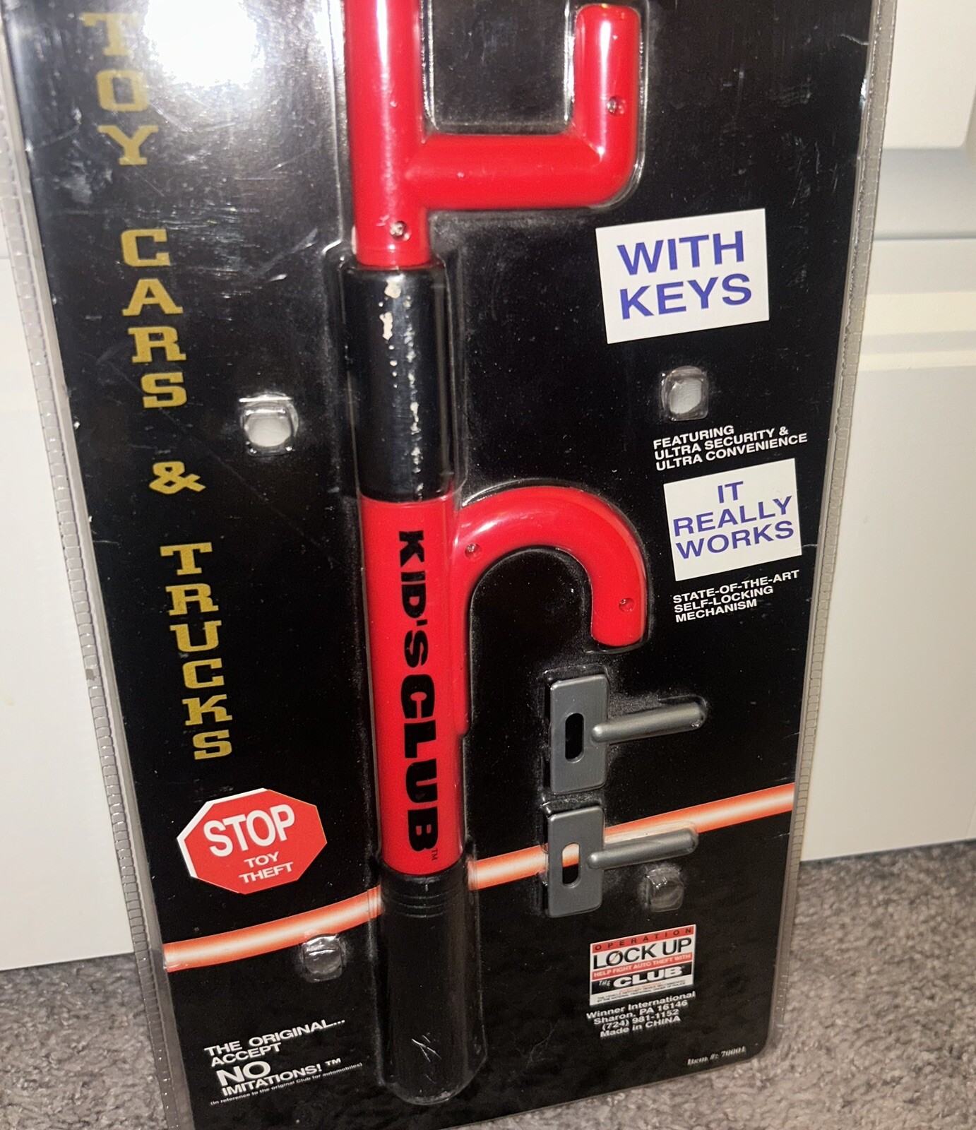 Club Anti-Theft Device For Kids Big Wheel Cars – Sealed/Brand New