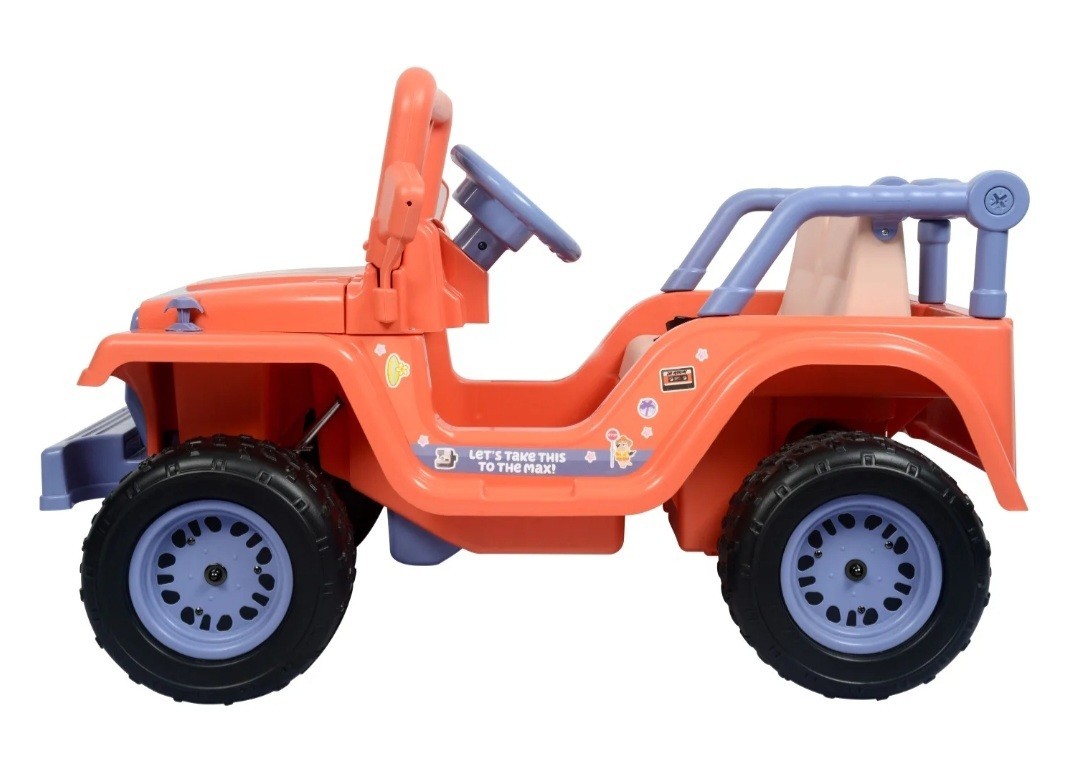 Bluey 4-Wheeler Battery-Powered 12V Ride-On Car w/ Songs from the Show, Ages 3+