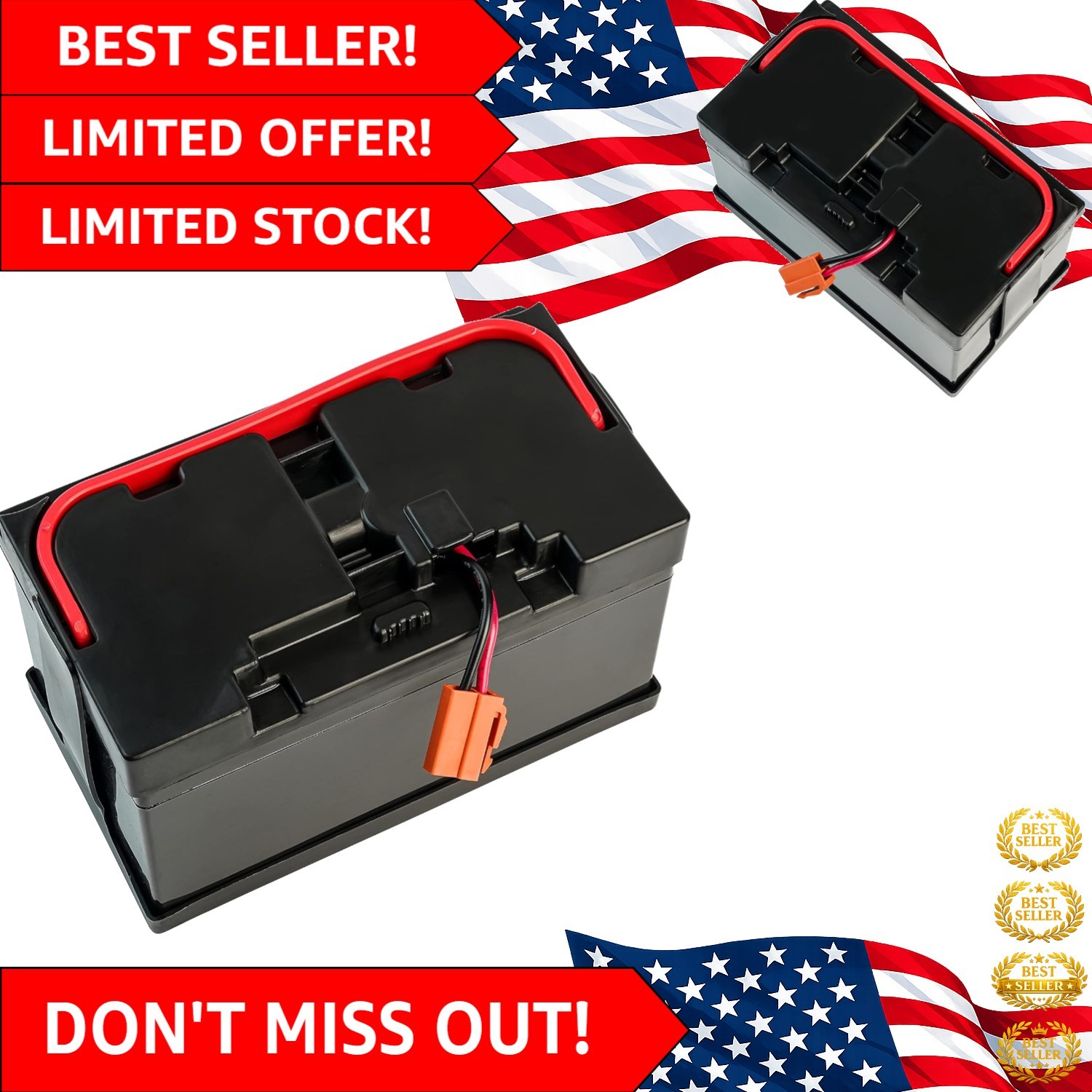 Compact 24V 7Ah Battery Replacement for Huffy Torex Kids’ Electric UTV