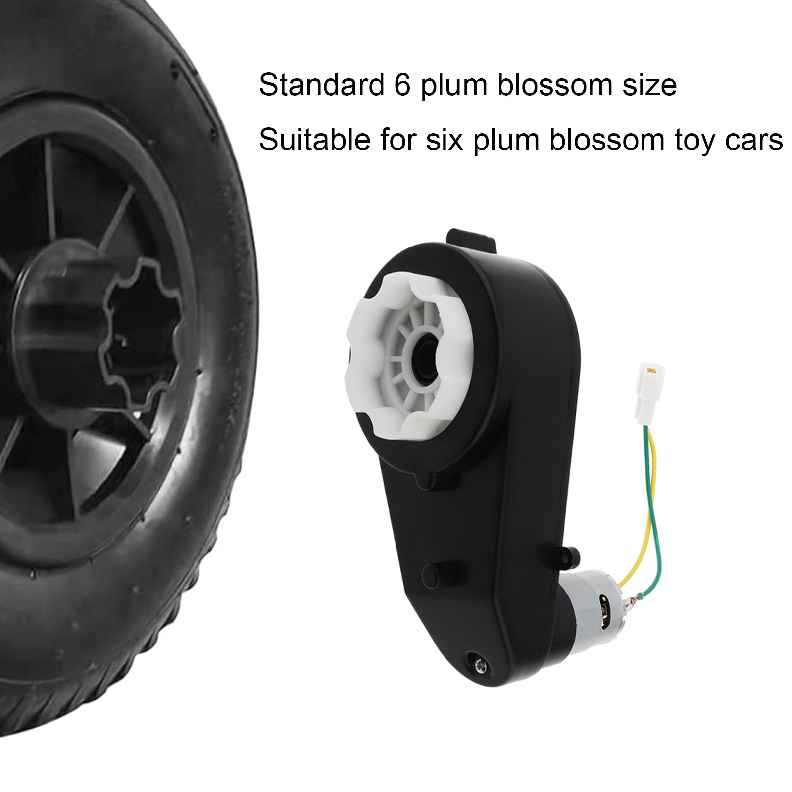 RS550 12V DC Gearbox Motor, High Speed Spare Part for Children Ride On Toy Car