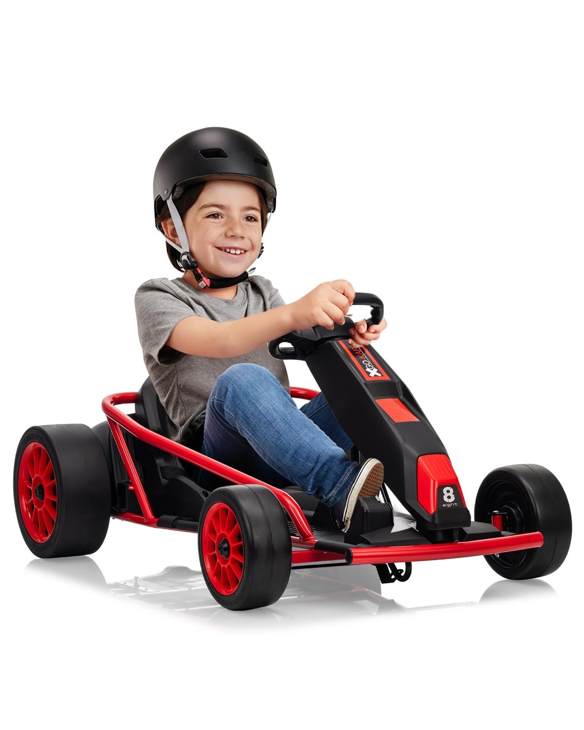 24V Go Kart for Kids High Speed Drifting Outdoor Ride On Toy for Teens W/ Music
