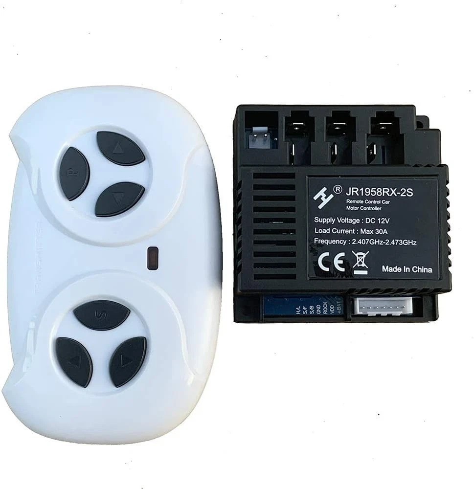 2.4G Bluetooth Remote Control & JR1958RX-2S Receiver Kit for Kids Ride-On Cars