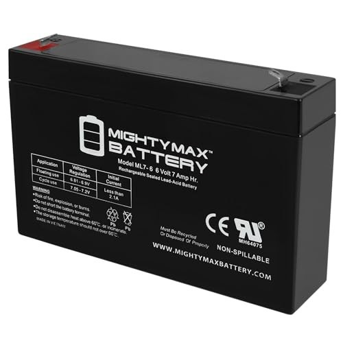 6V 7AH Replacement Battery for Kids Ride-On Cars, Power Wheels, Electric Toys