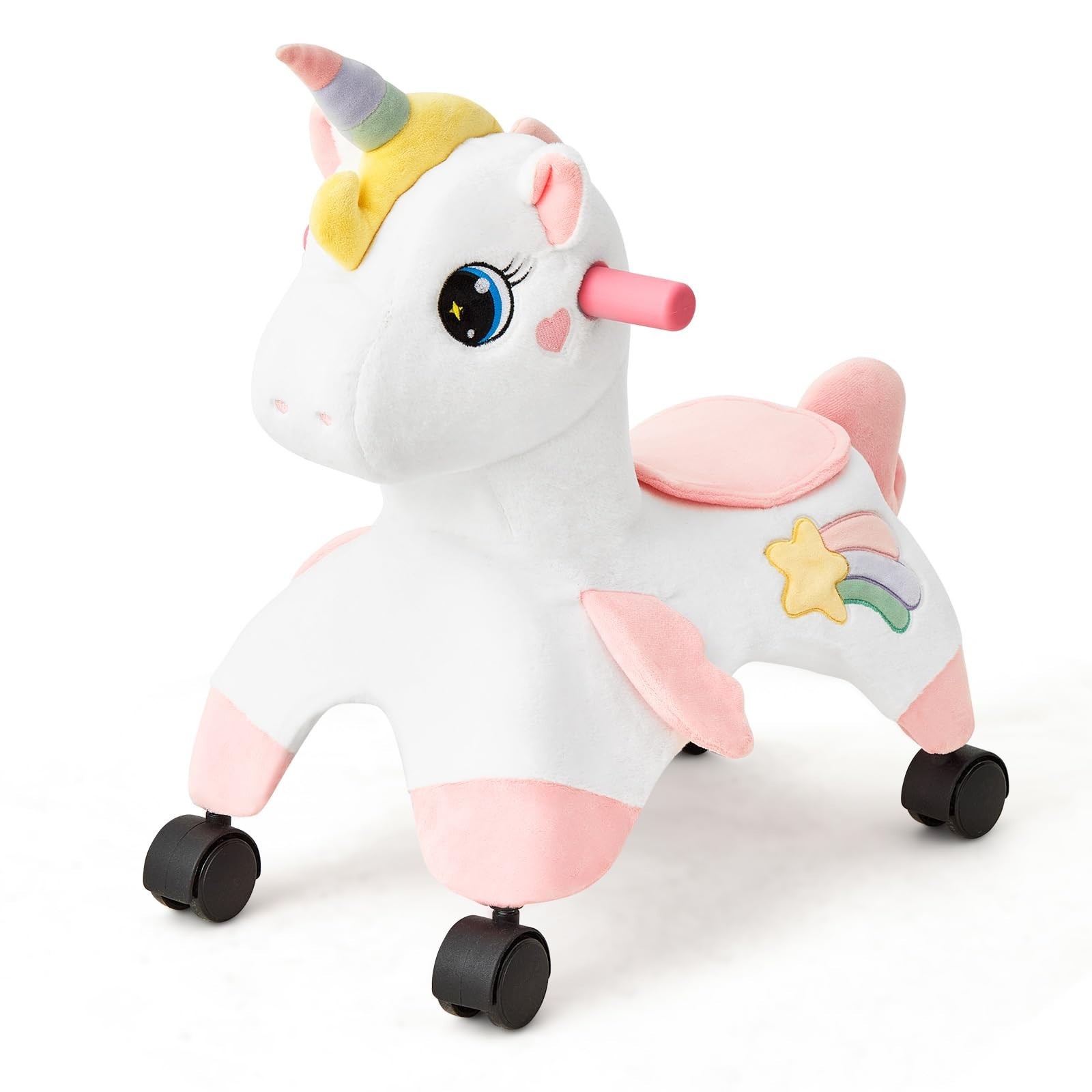 Unicorn Ride-On Toy for Toddlers, 360° Wheels, Balance & Coordination Bike, Indo