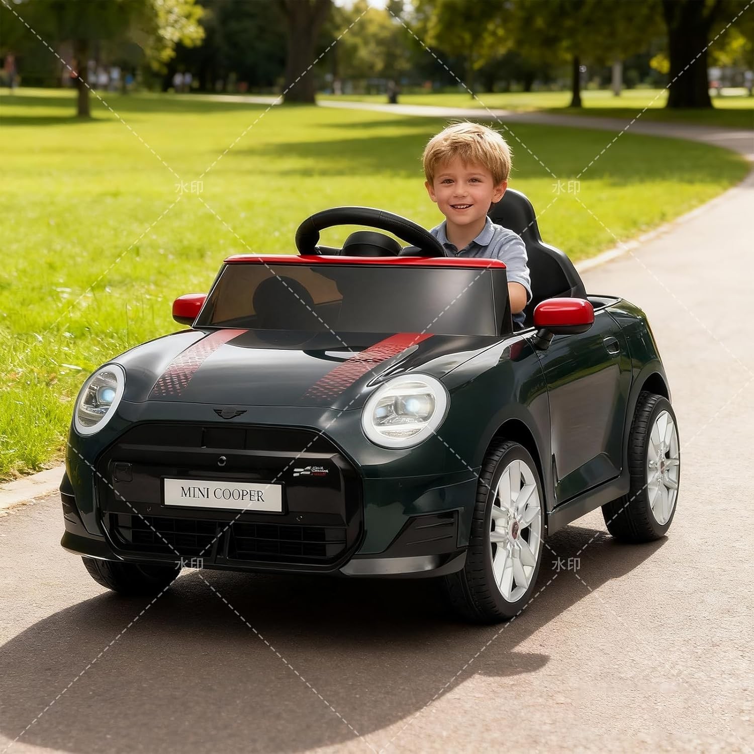 12V BMW Mini Cooper Licensed Ride on Car for Kids Electric Toy Car with Remote