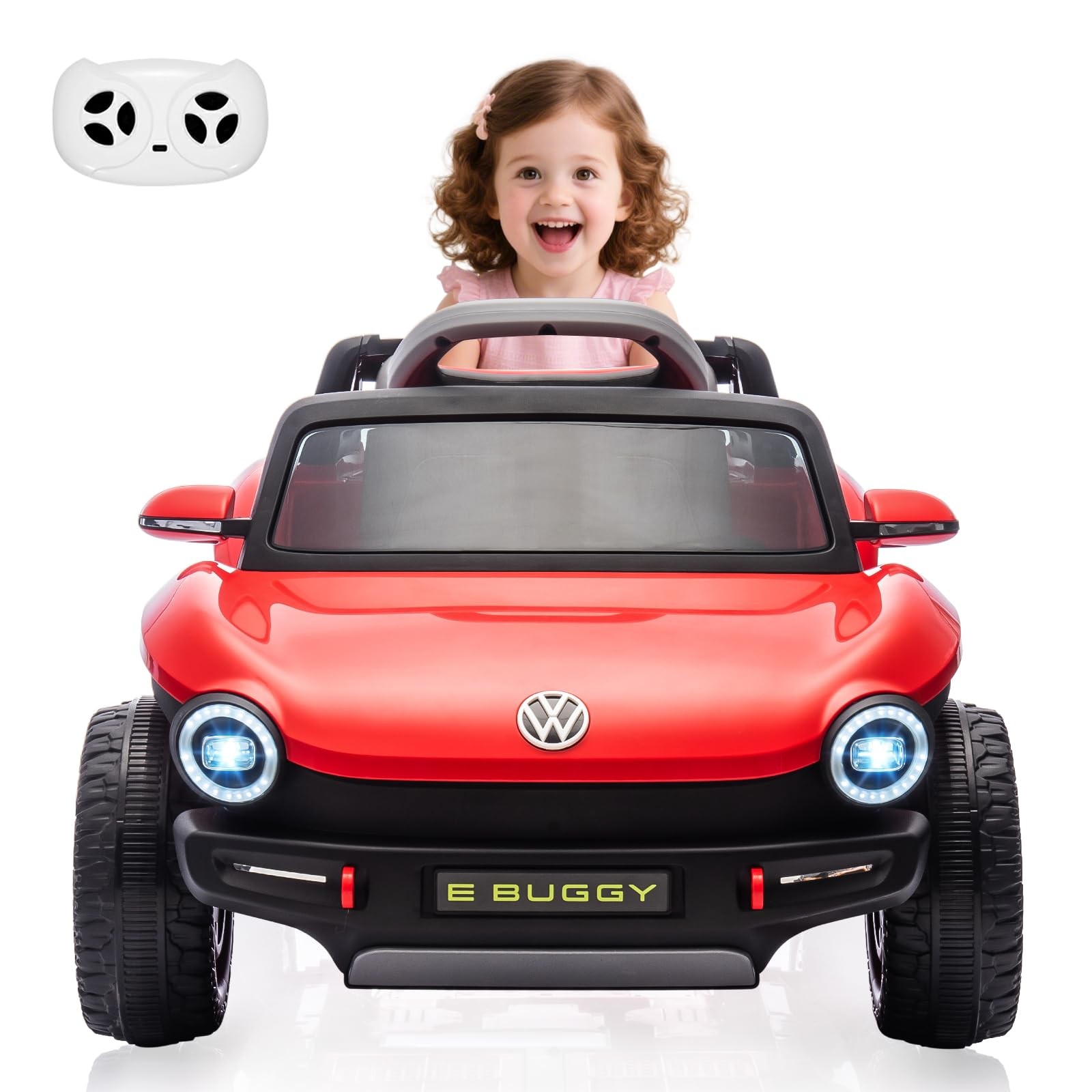 12V 7AH Ride On Car Toddler Electric Vehicle with Remote,Light, USB, Horn, Music