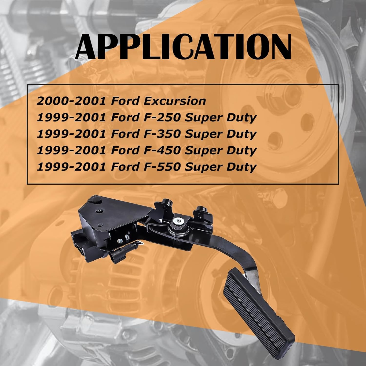 F81Z9F836AB Accelerator Gas Pedal & Sensor Fits for F250 F350 F450 F550 Excursio
