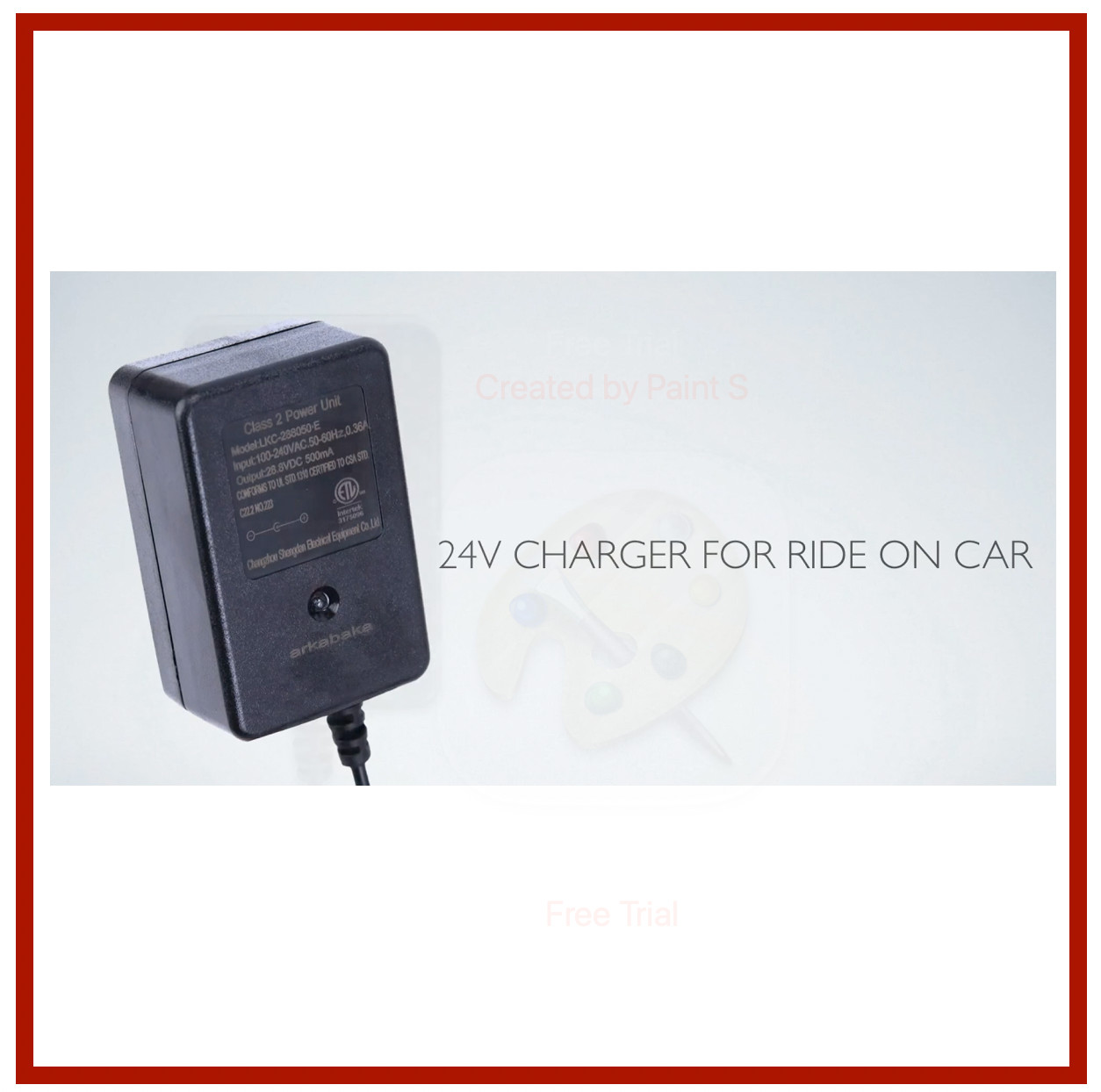 24V AC Power Adapter for Dynacraft Realtree UTV Ride on 4×4 Real Tree Buggy Dyna