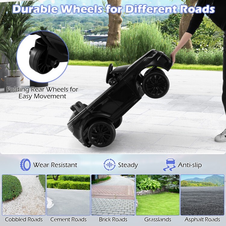 12V Electric Ride On Car Gift Kids w/Remote Control Lockable Doors & LED Lights