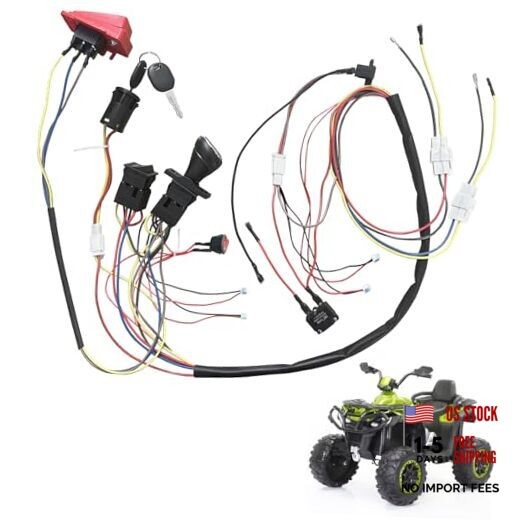 6V 12V 24V DIY Wire Harness Electric Conversion Kit for Kid’s Ride On Toys