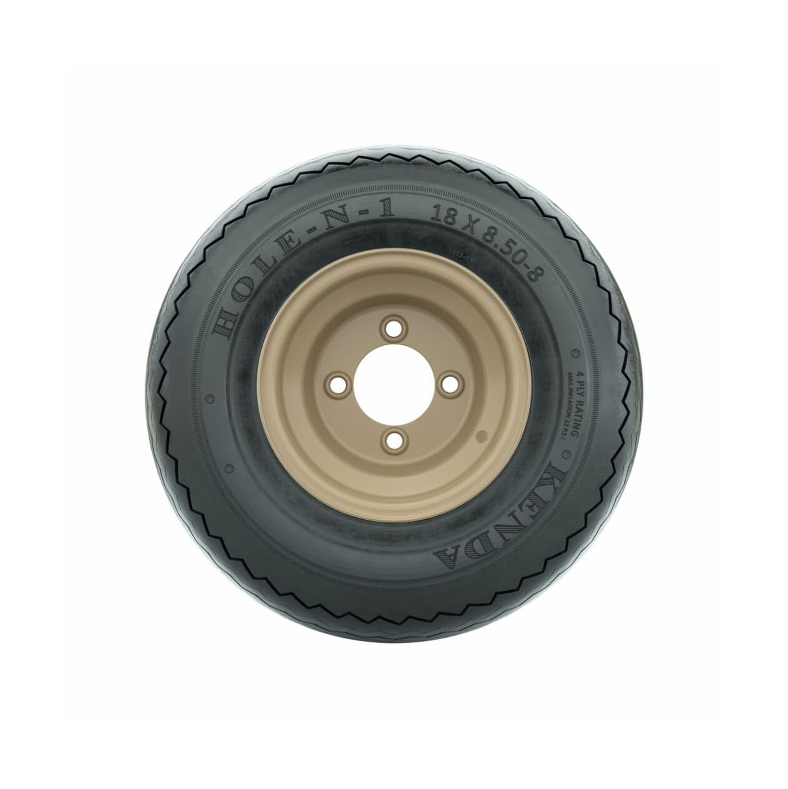 GTW 8 Inch Golf Cart Wheels and Tires Combo | GTW Stone Steel Wheels on 18×8….
