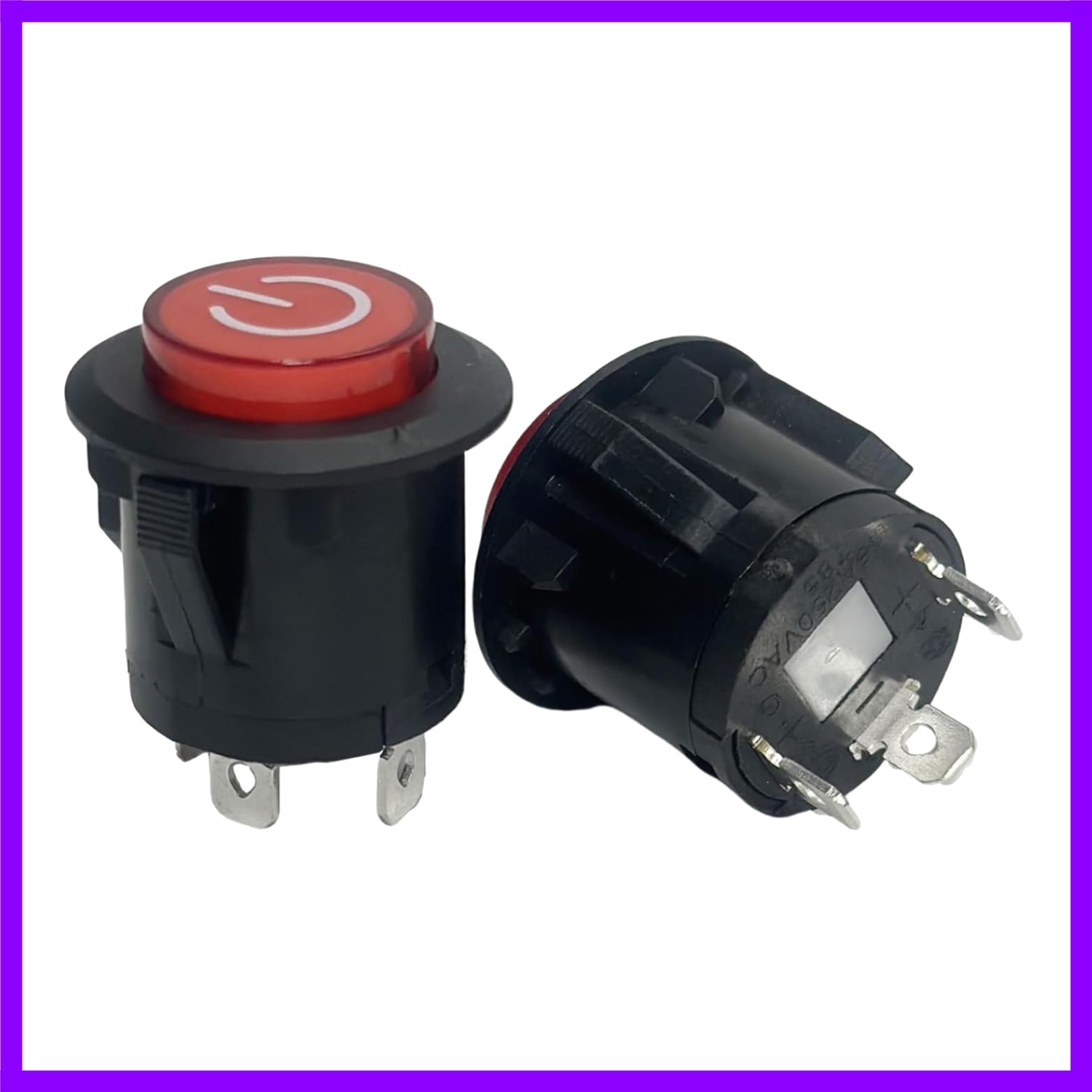 2 Pcs Power Button Switch Push Start for Ride-On Toy Car Electric Power Wheel Bu