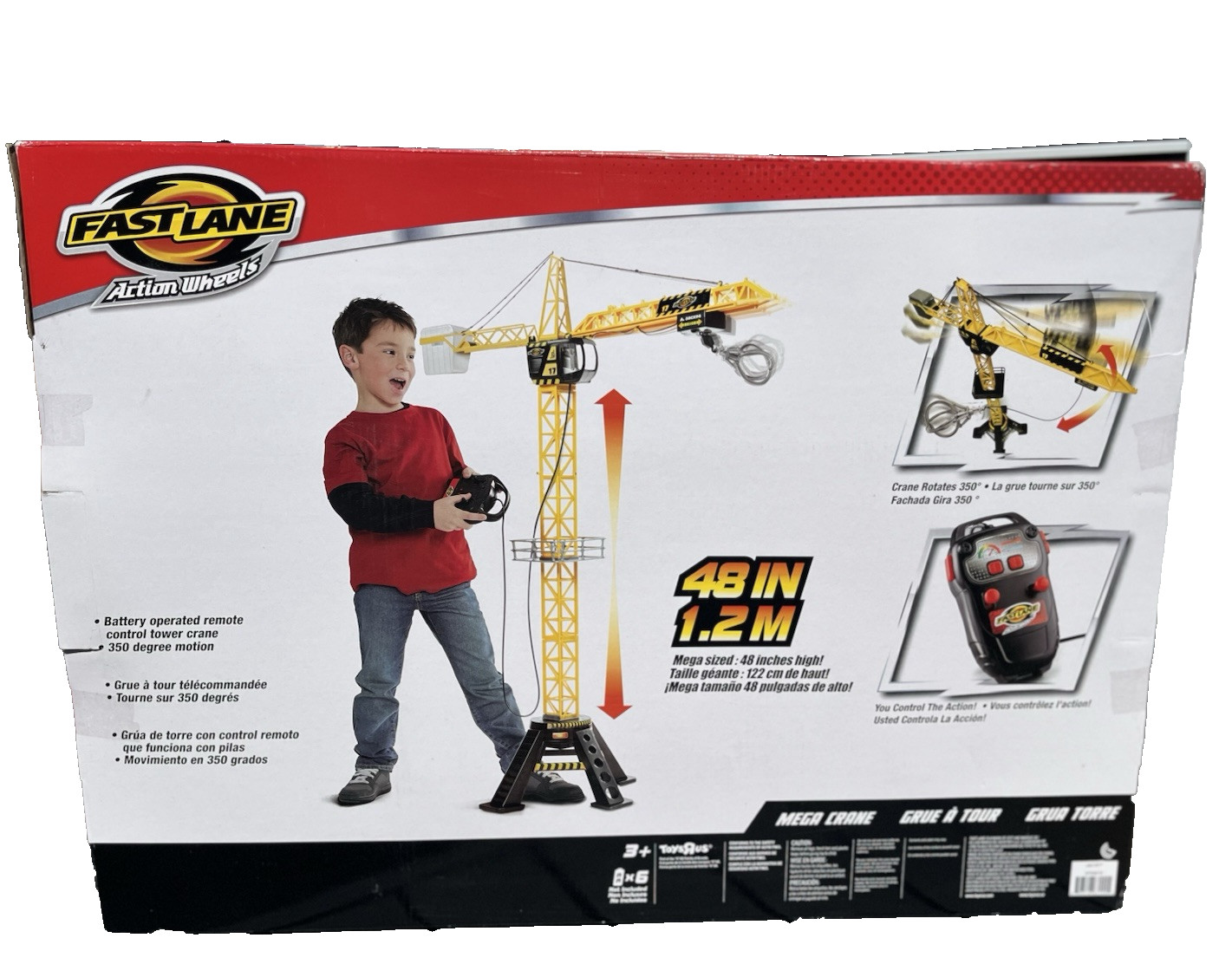 Fast Lane Action Wheels 48″ Tall BO 350 Degree Motion Toys R Us NIB