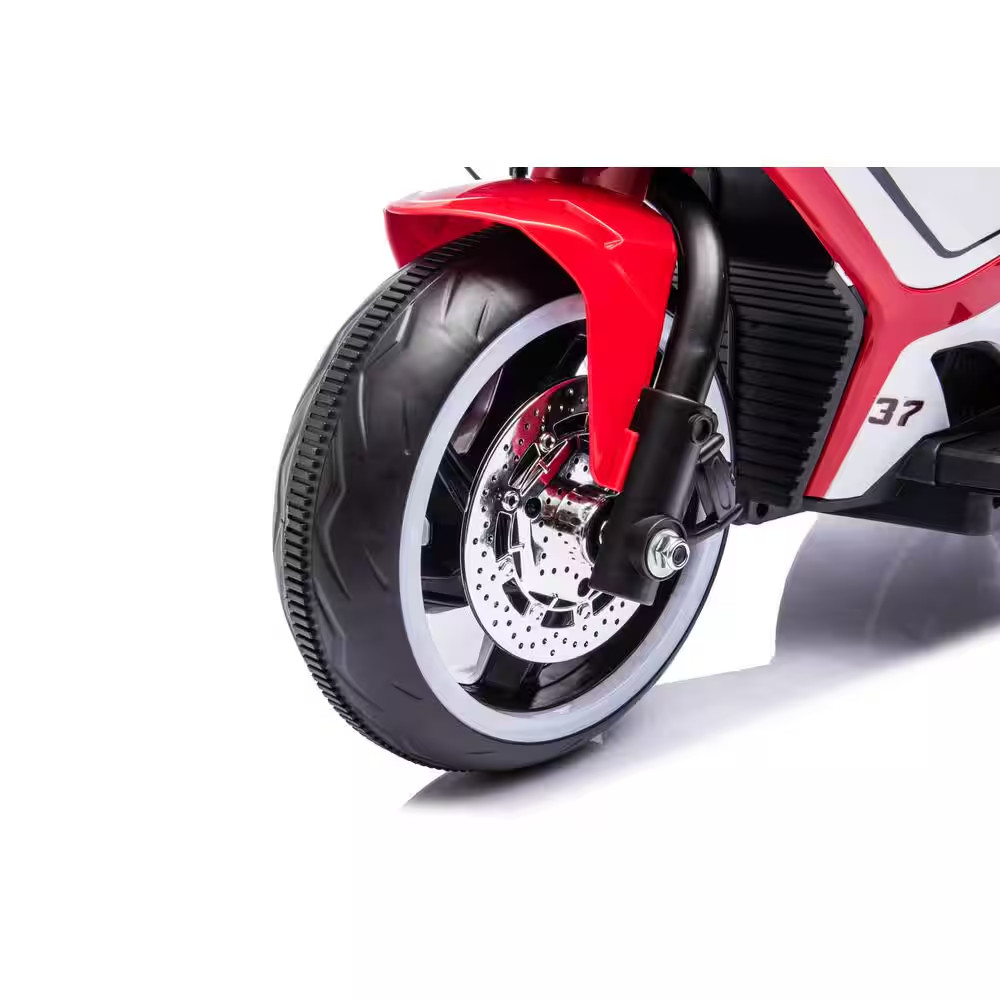 Plastic 6V Electric Motorcycle for Kids 3-4 Years, Boys & Girls with Headlight.