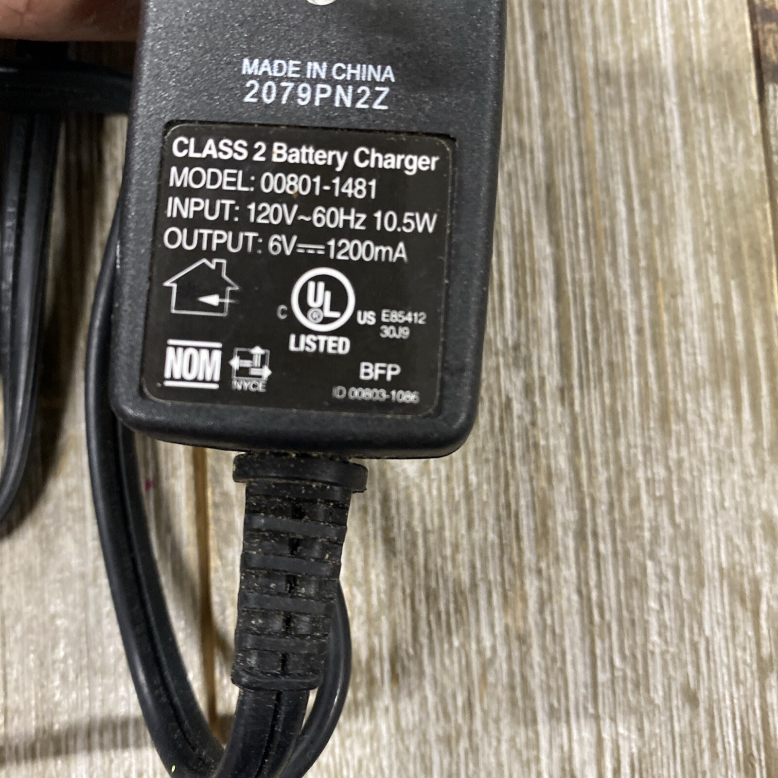 Fisher Price, Power Wheels, 6 Volt Red Battery Charger, 00801-1481