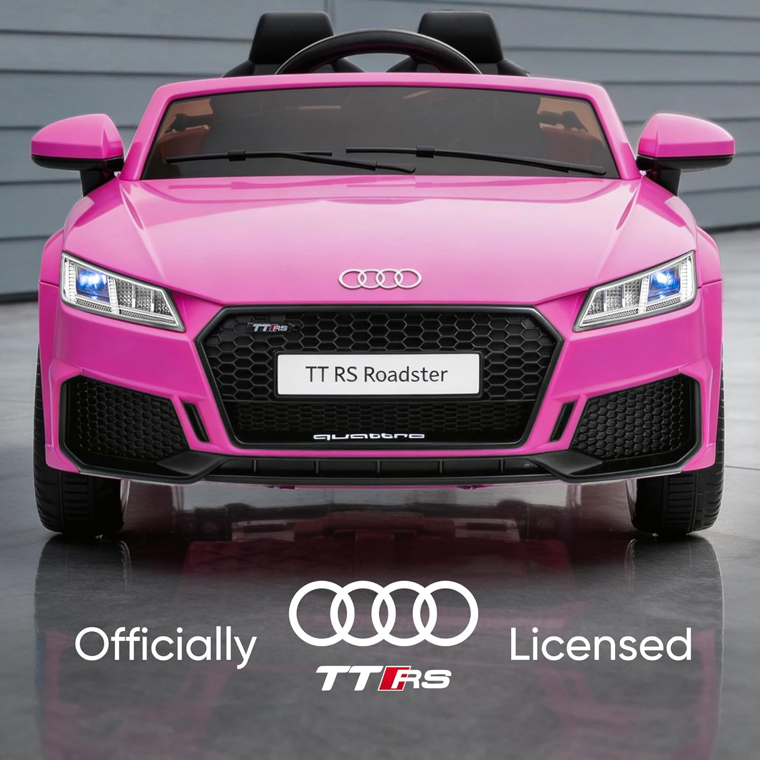 Hikiddo Licensed Audi TTRS Electric Kids Car, 24V Kids Ride-On Toy Car for Toddl