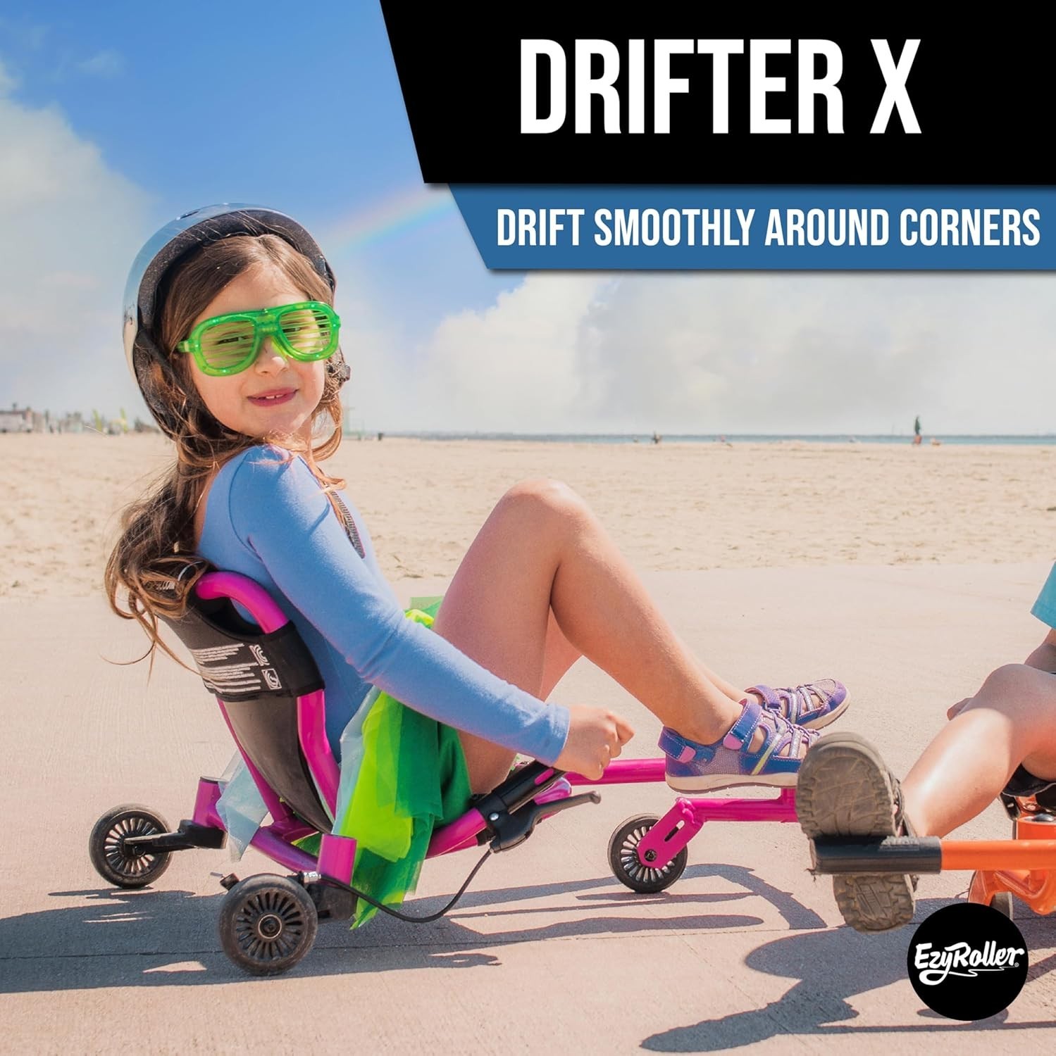 New Drifter-X Ride Toy Ages 4+ 150Lbs Purple Fast/Free Shipping 🚚🚀