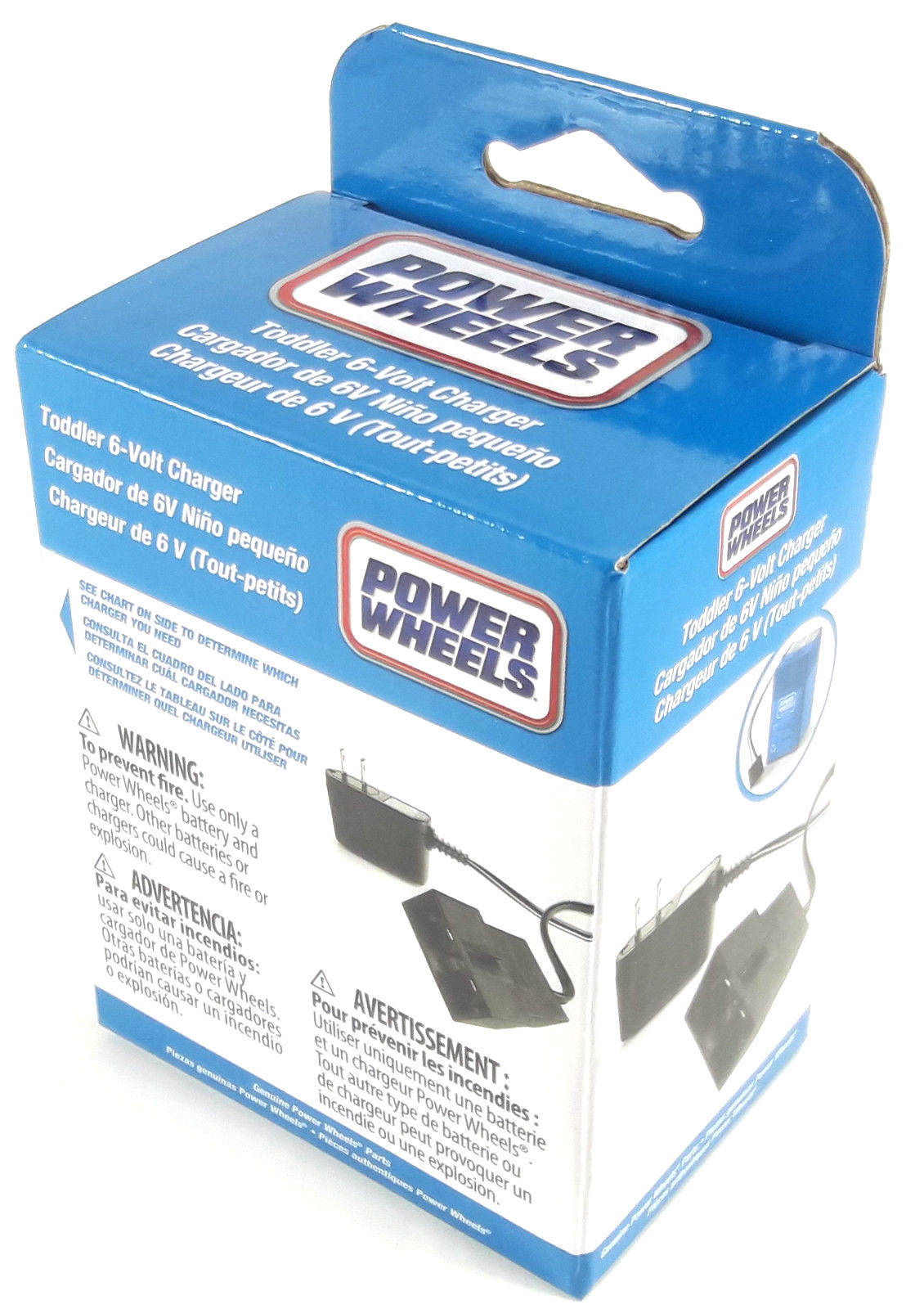 Power Wheels Toddler 6-Volt Charger – New In Box – 00801-1781 – Charges Blue 6V