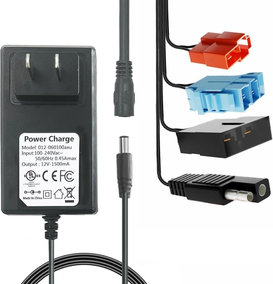 12V Multi-Function Charger Battery Power Kids Ride-On Toys Universal Adapter-F