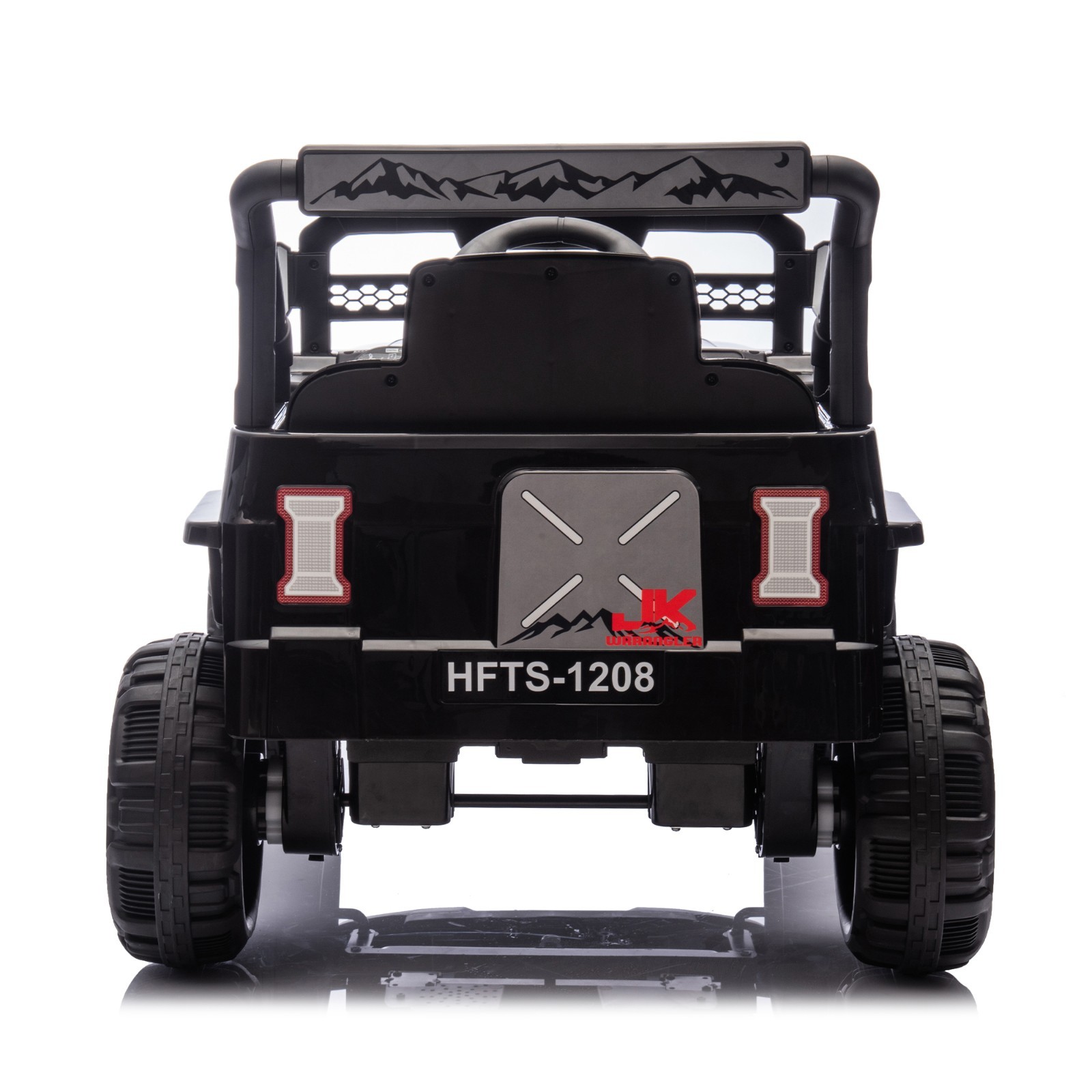 12V Kids Electric Car 6 Power Wheels Ride on Jeep Truck Toy with Remote Black