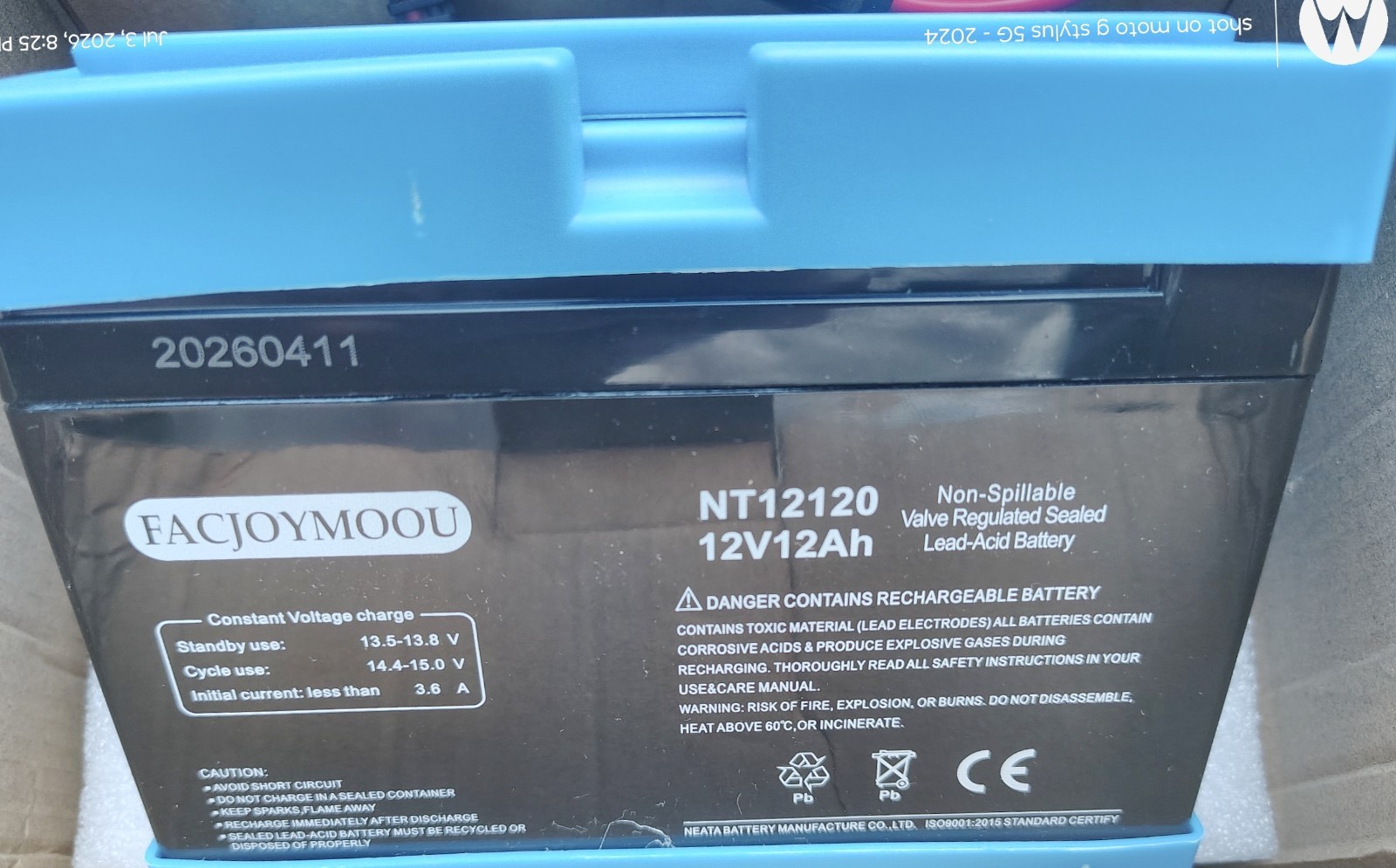 12 Volt Battery for Peg Perego John Deere Gator Polaris Gaucho Rock-in-Chase