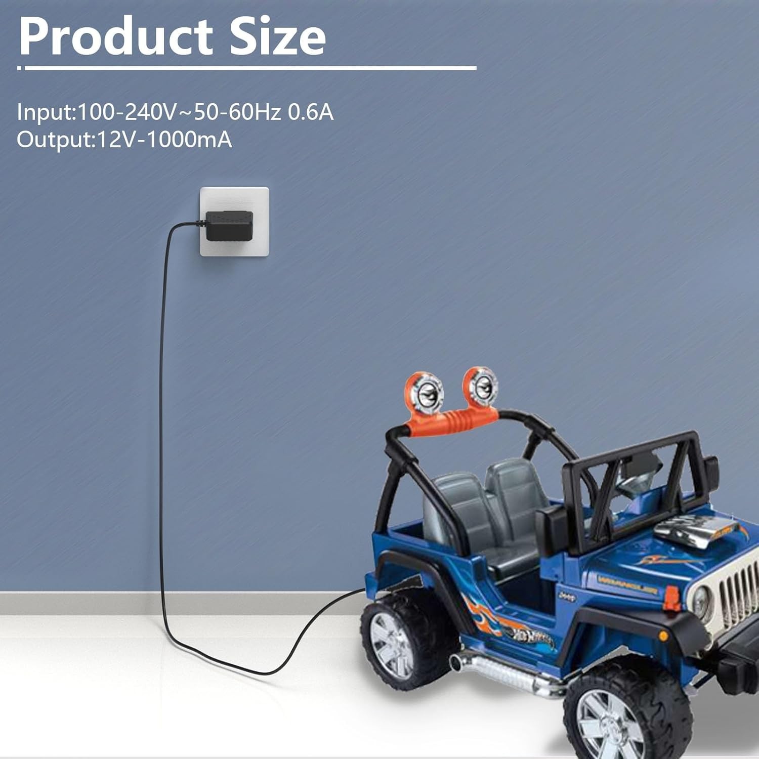12 Volt Battery Charger for Ride on Toys, 12V Kids Ride on Car Charger for Best