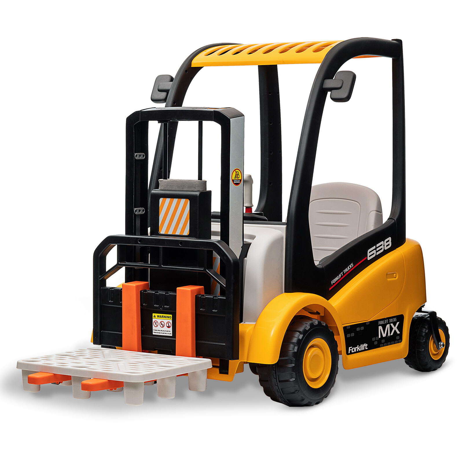 Kids Forklift Ride On Cars W/ Remote Control Battery Powered Electric Vehicle