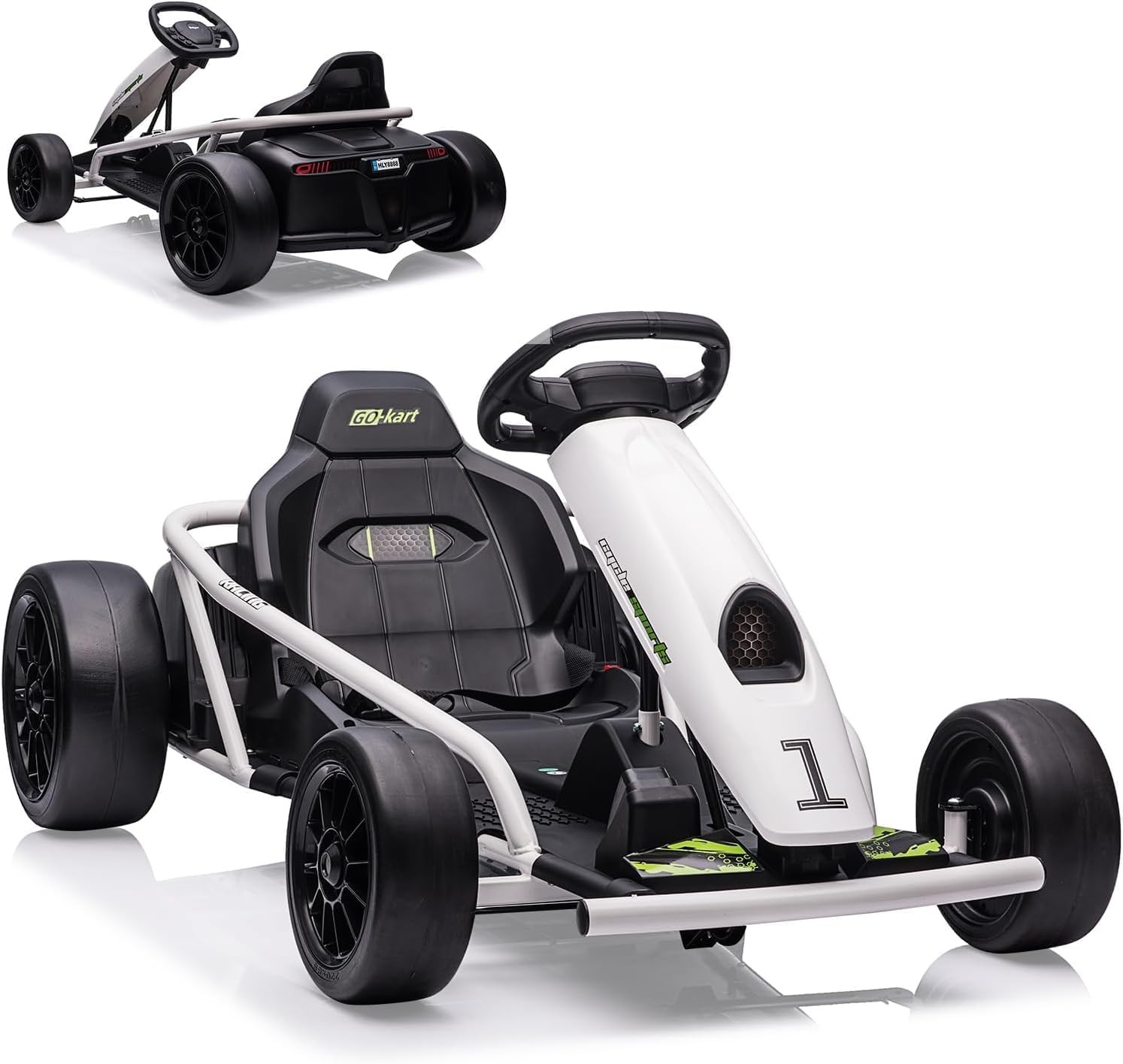 🔥🔥24V Go Kart 300W*2 Extra Powerful Motors 9Ah Large Battery for Kids 8-12 Yea