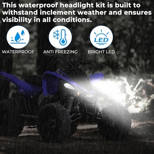 Left & Right Headlight Kit for 2016-2024 Yamaha Raptor 90 Raptor 110