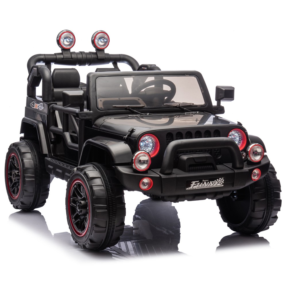 24V Kids Ride On Car 2 Seater Electric Truck Toy with Remote Bluetooth 2.5-4 MPH