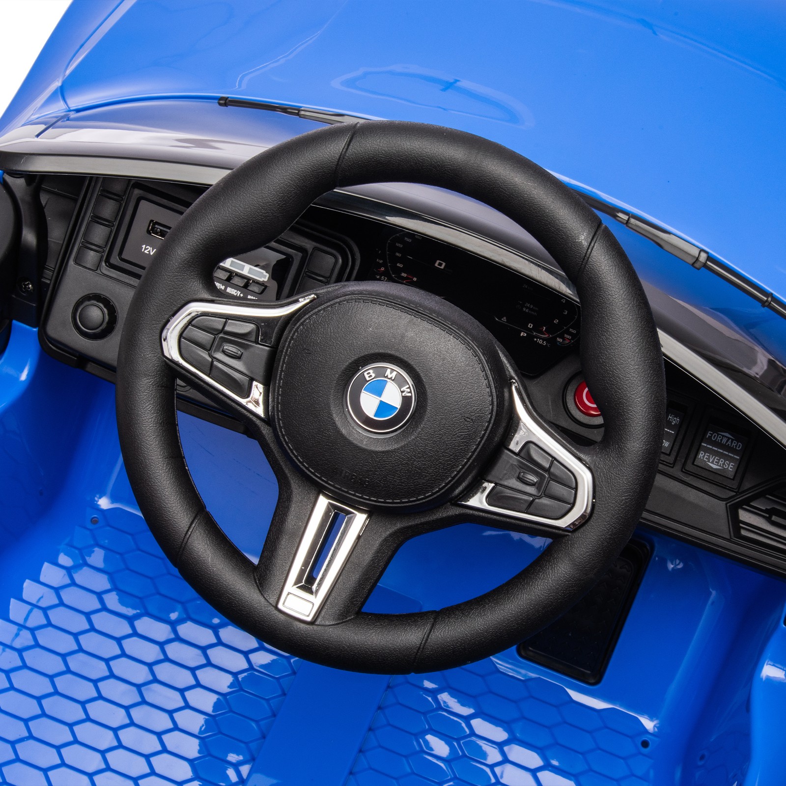 Licensed BMW M4 Electric Ride-On Car 12V W/Parents Remote Control for Kids