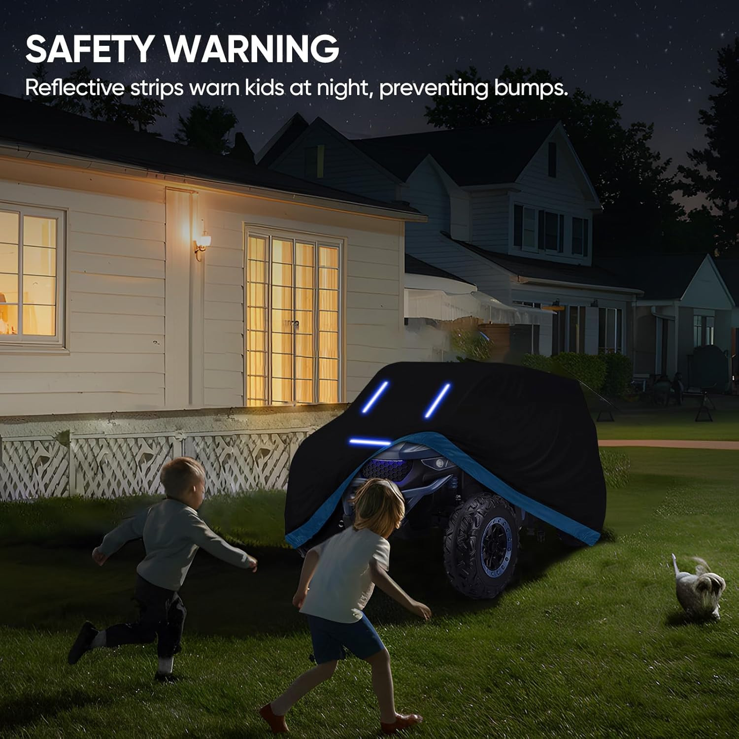 Kids Ride-On Toy Car Cover, Heavy Duty 420D Oxford Kids Electric Car Cover Water