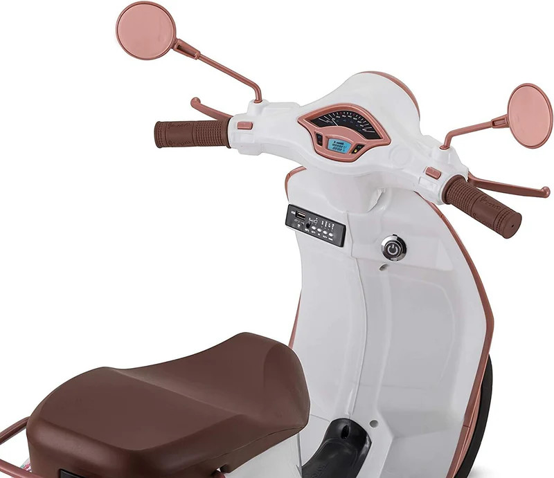 Disney Princess Vespa Scooter Electric Ride On Toy for Girls Ages 3-5