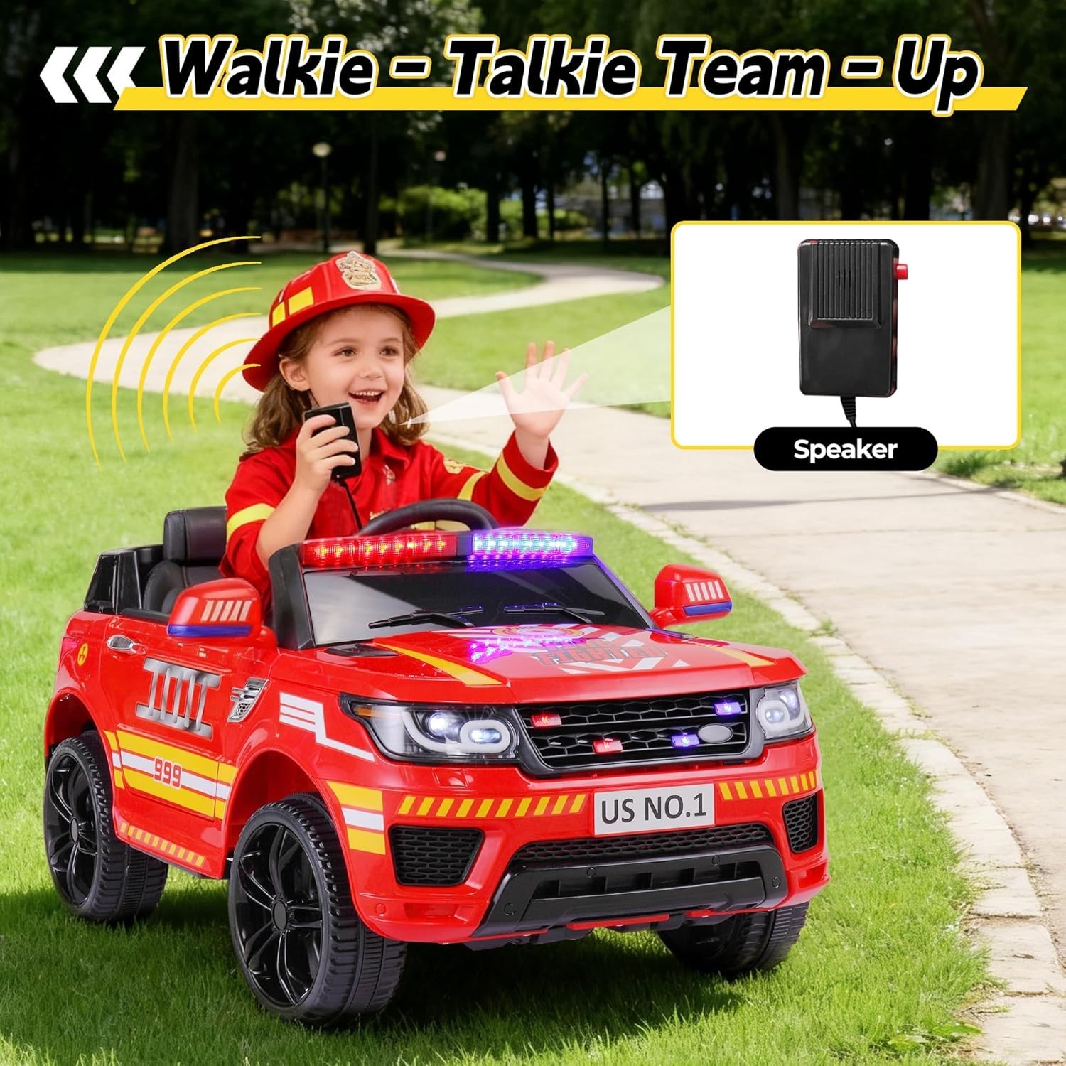 TOBBI 12V Kids Electric Vehicles for Ages 3-8 w/Remote Control, Music