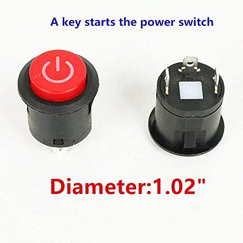 Accesorio De Interruptor De Fuente De Alimentacion Con Boton De Arranque Par…