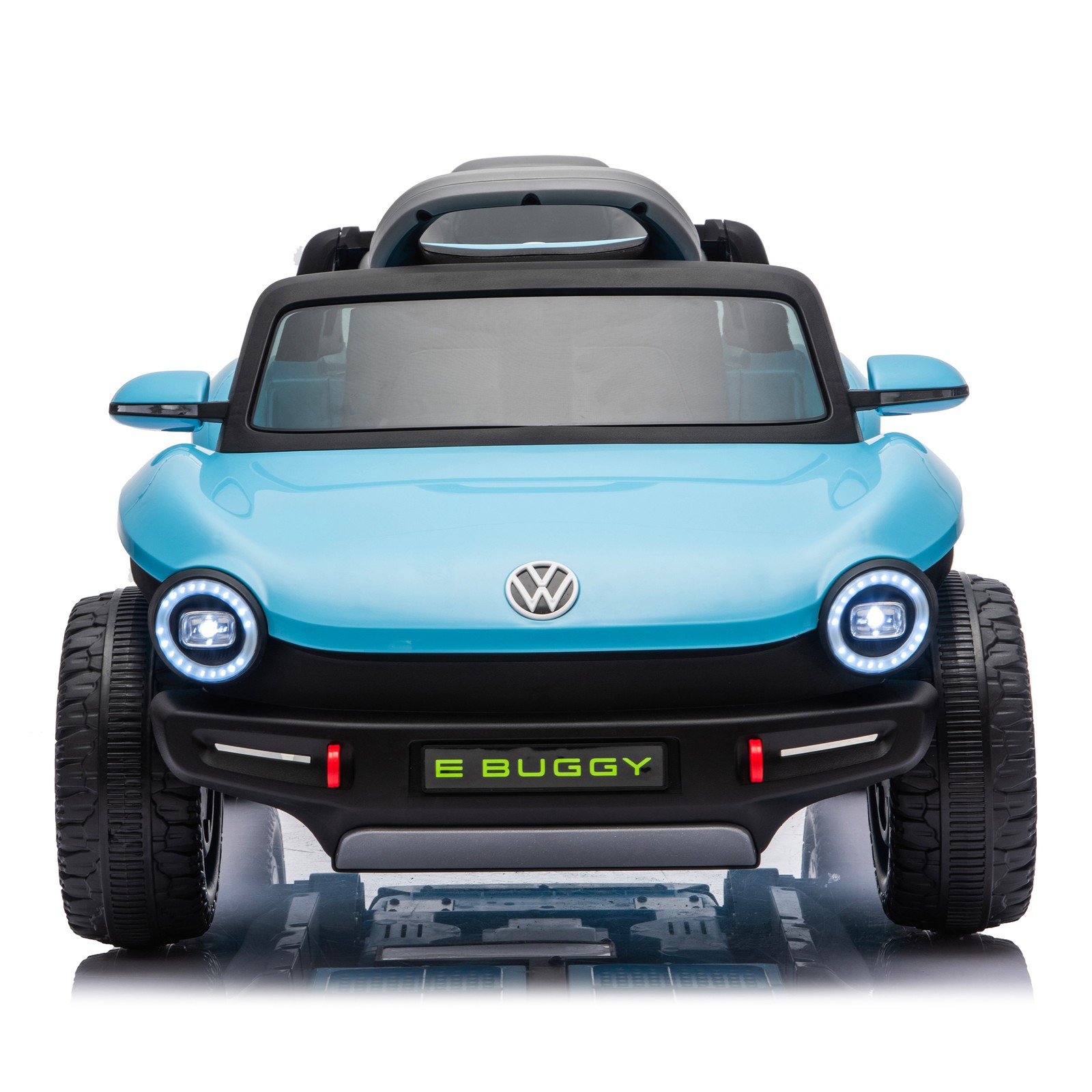 12V Licensed Volkswagen Beetle Kids Ride On Electric Car Speeds 1.5-2.5MPH Blue