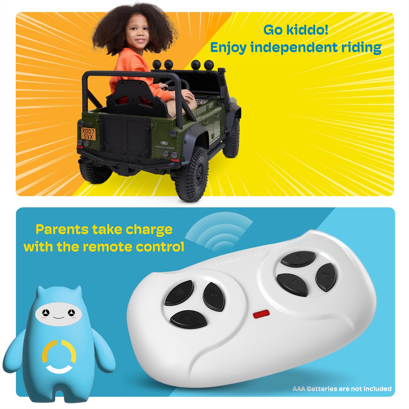 Kidzone 12V Electric Ride On Car SUV Toy w/Remote Control