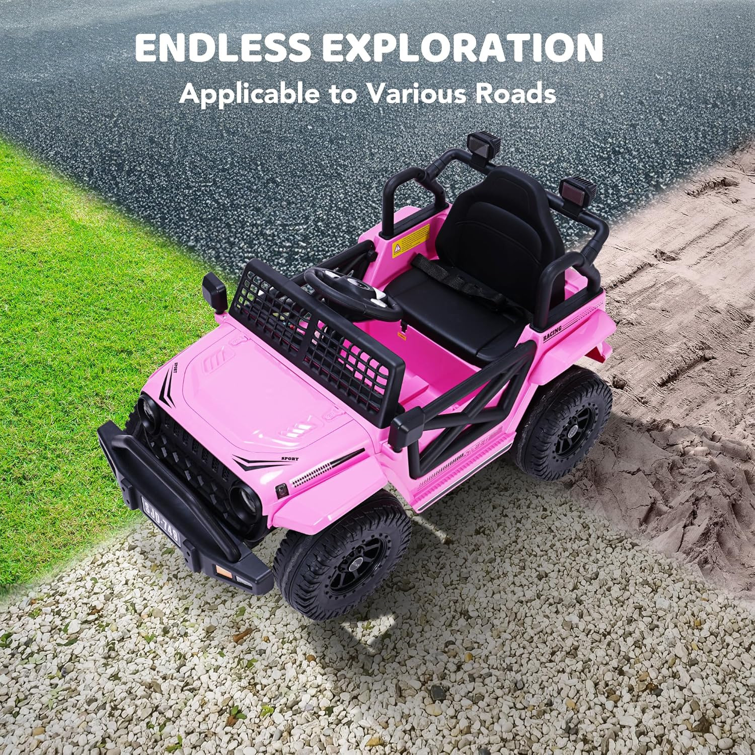 12V Kids Toddler Ride On Truck Electric – 7Ah Large Battery Electric Vehicles wi