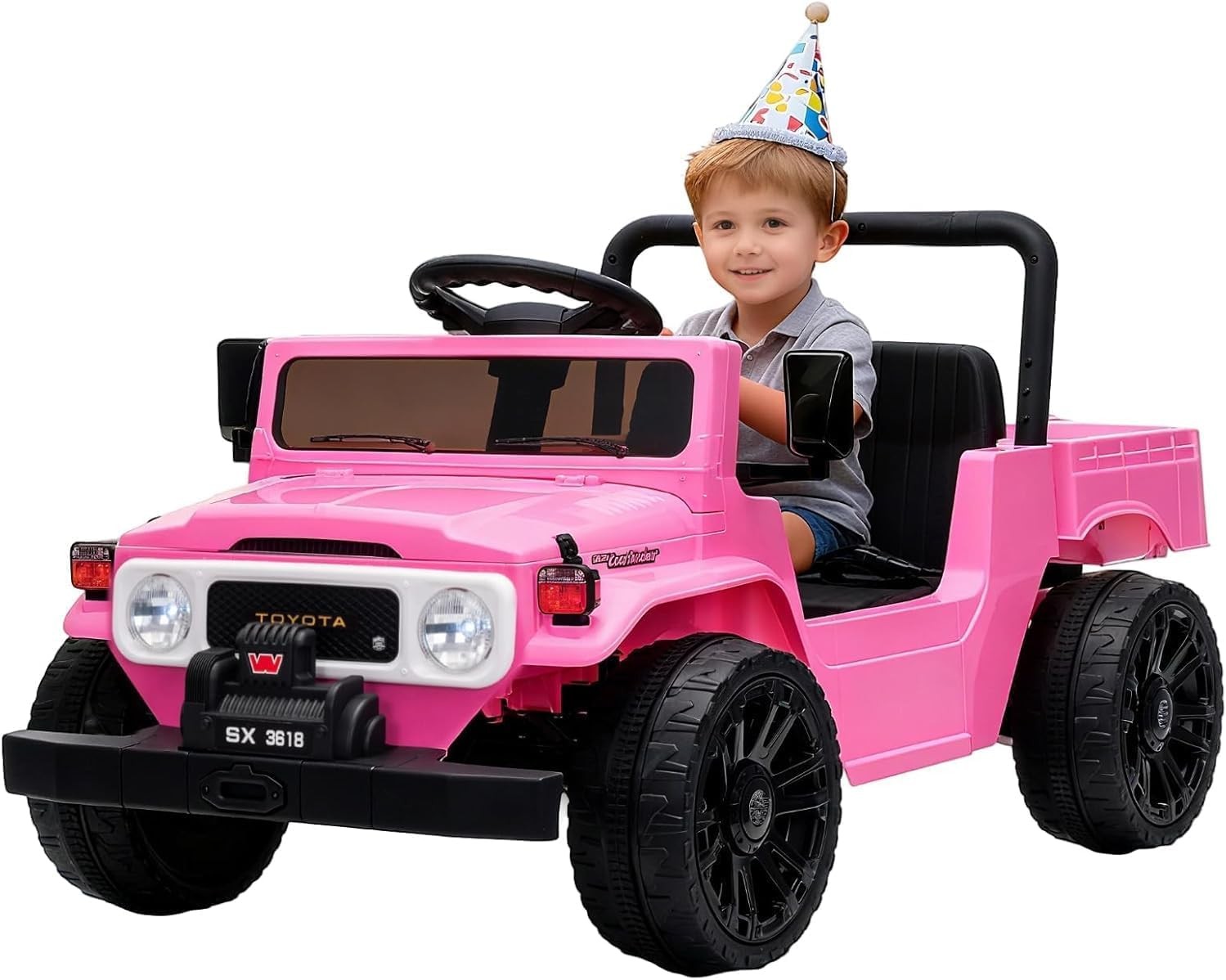 Licensed Ride On Car for Kids, 12V Electric Toy Truck with Parent Remote Control