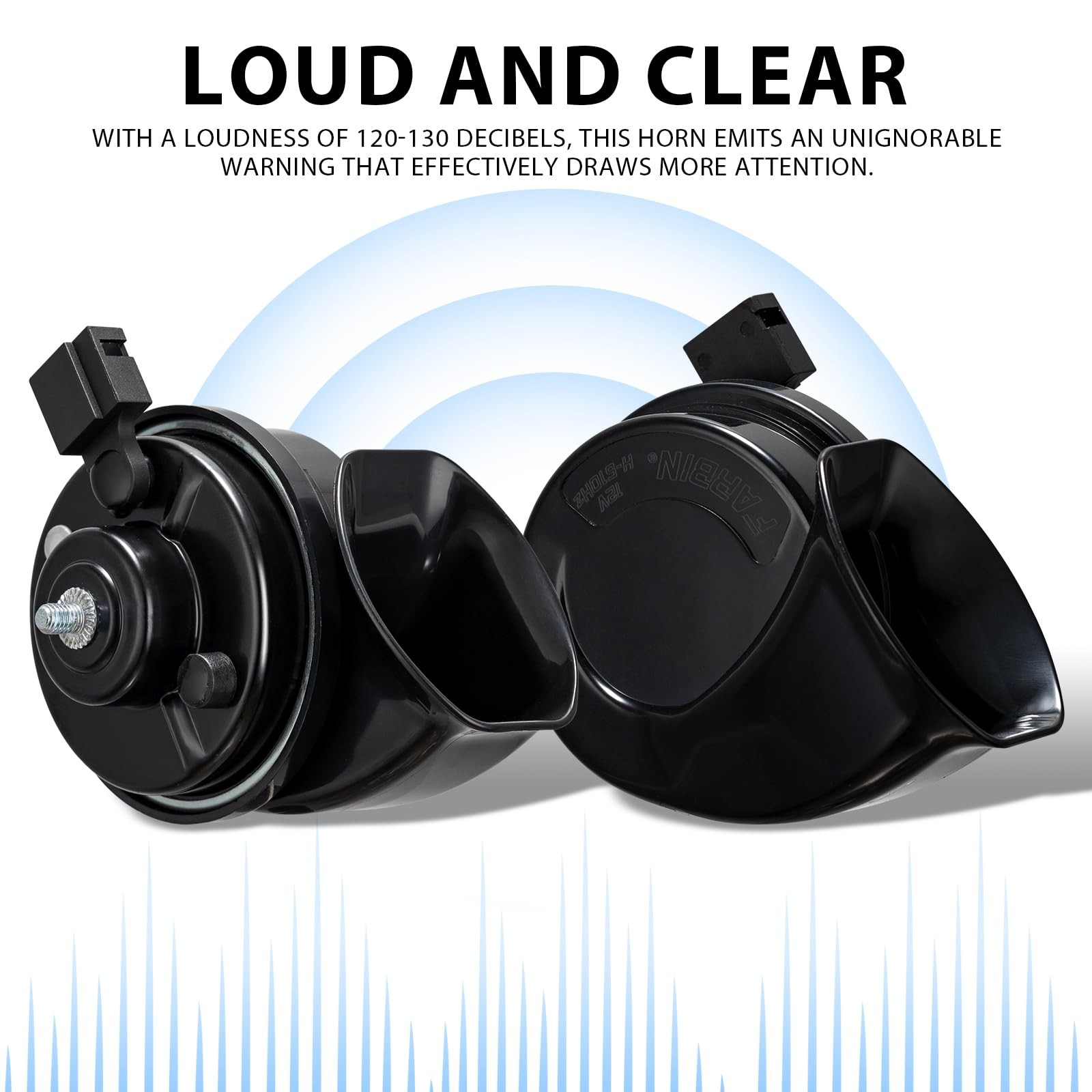12V Waterproof DualTone Electric Snail Car Horn Wire Harness For Toyota Lexus