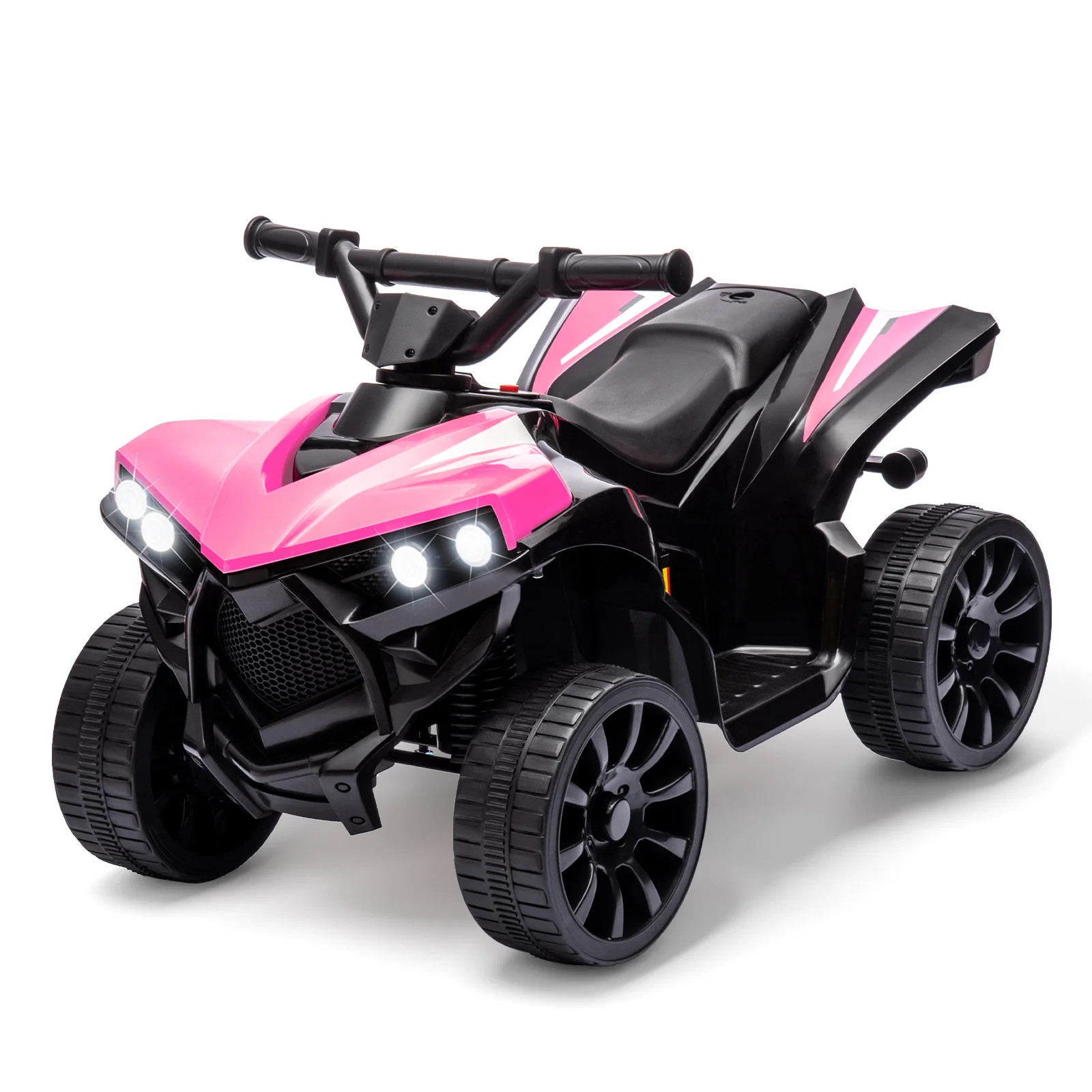 6V Ride On Toys 4-Wheeler Quad ATV Electric Car for Kids 1.8MPH Max Speed, Tread