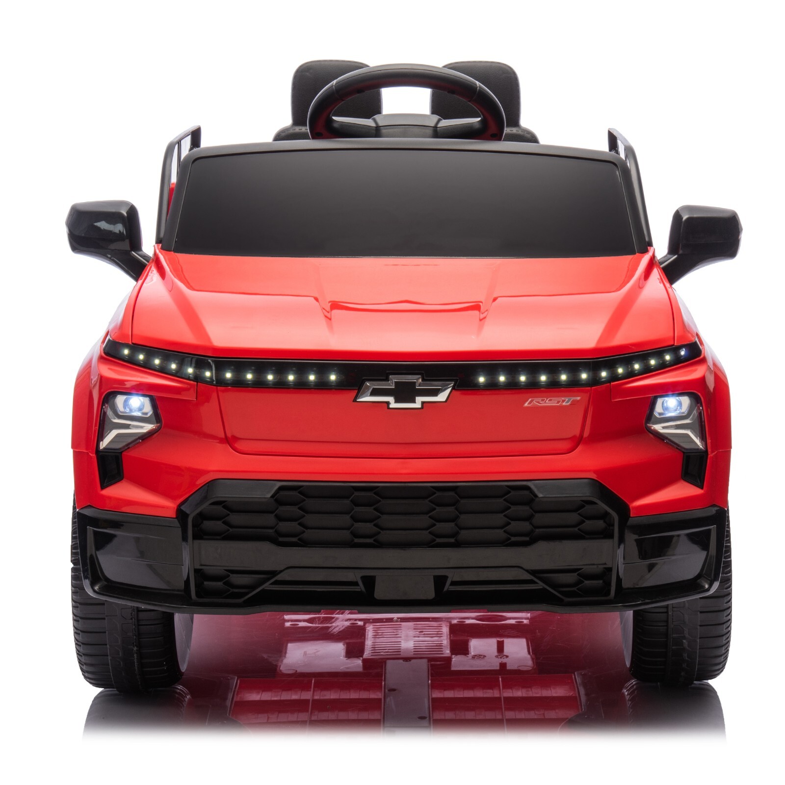 24V Electric Car Licensed Chevrolet Silverado Kids Ride on Truck with Remote Red