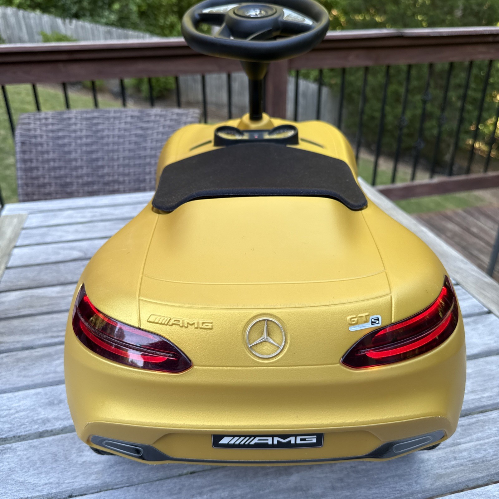 Mercedes-Benz AMG GT Bobby Car Ride-On Toy Car Gold – Genuine Licensed Model