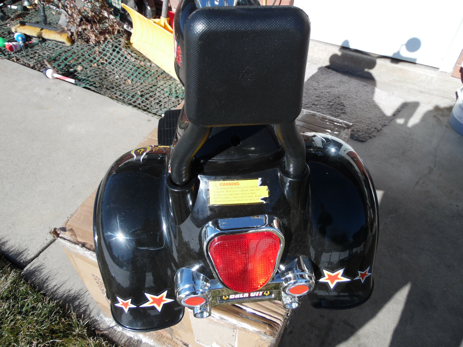 Black Lil’ Rider Battery Powered Three Wheeler Ride on Toy Ages 2-5 Yrs 3325