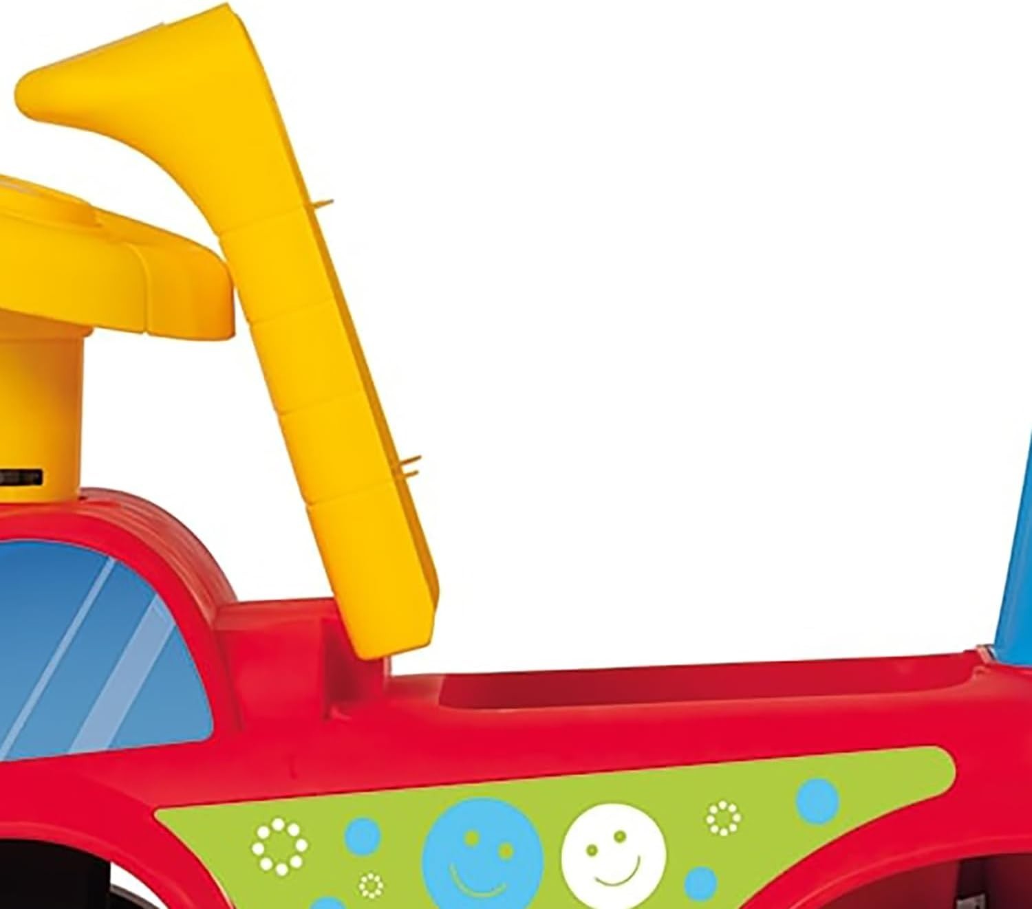 Compact Red & Blue Push-Pull Foot-to-Floor Car – Perfect for Indoor-Outdoor Play